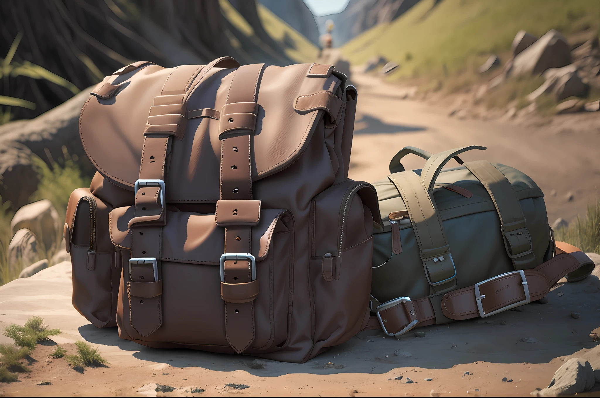 an adventuring backpack