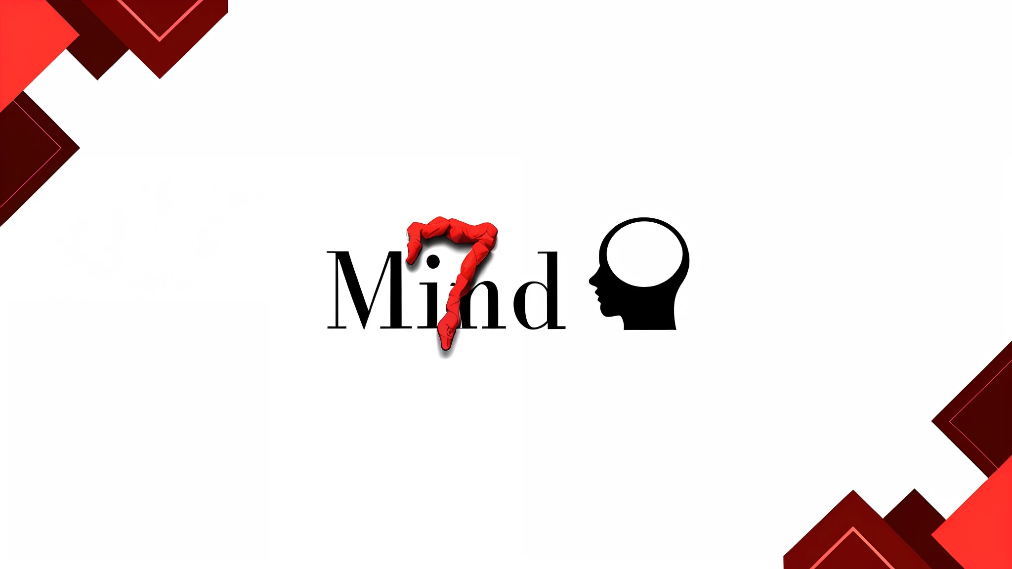 um close up de um fundo vermelho e branco com um logotipo vermelho e preto, mind character, mente, controle da mente, Quem pode abrir a mente, they reach into his mind, header with logo, Awesome, From the beginning to the mind, papel de parede hd, Golpe mental, mundano, anything that comes into my mind, mente explodida, mind exploration, desktop background, human brain