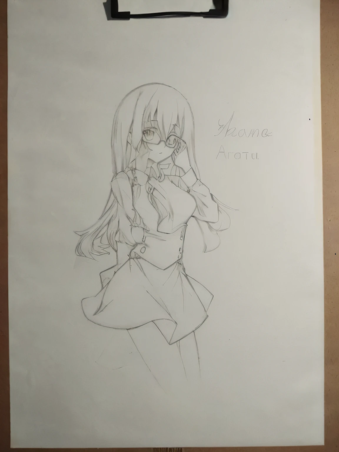 Drawing of a girl with glasses, anime sketch, an anime drawing, anime moe art style, comic drawing, Anime Paintings, clean anime outlines, An anime girl, anime style drawing, Anime girl, flat anime style shading, manga drawing, anime shading, anime shading), anime art style, anime figure, in an anime style