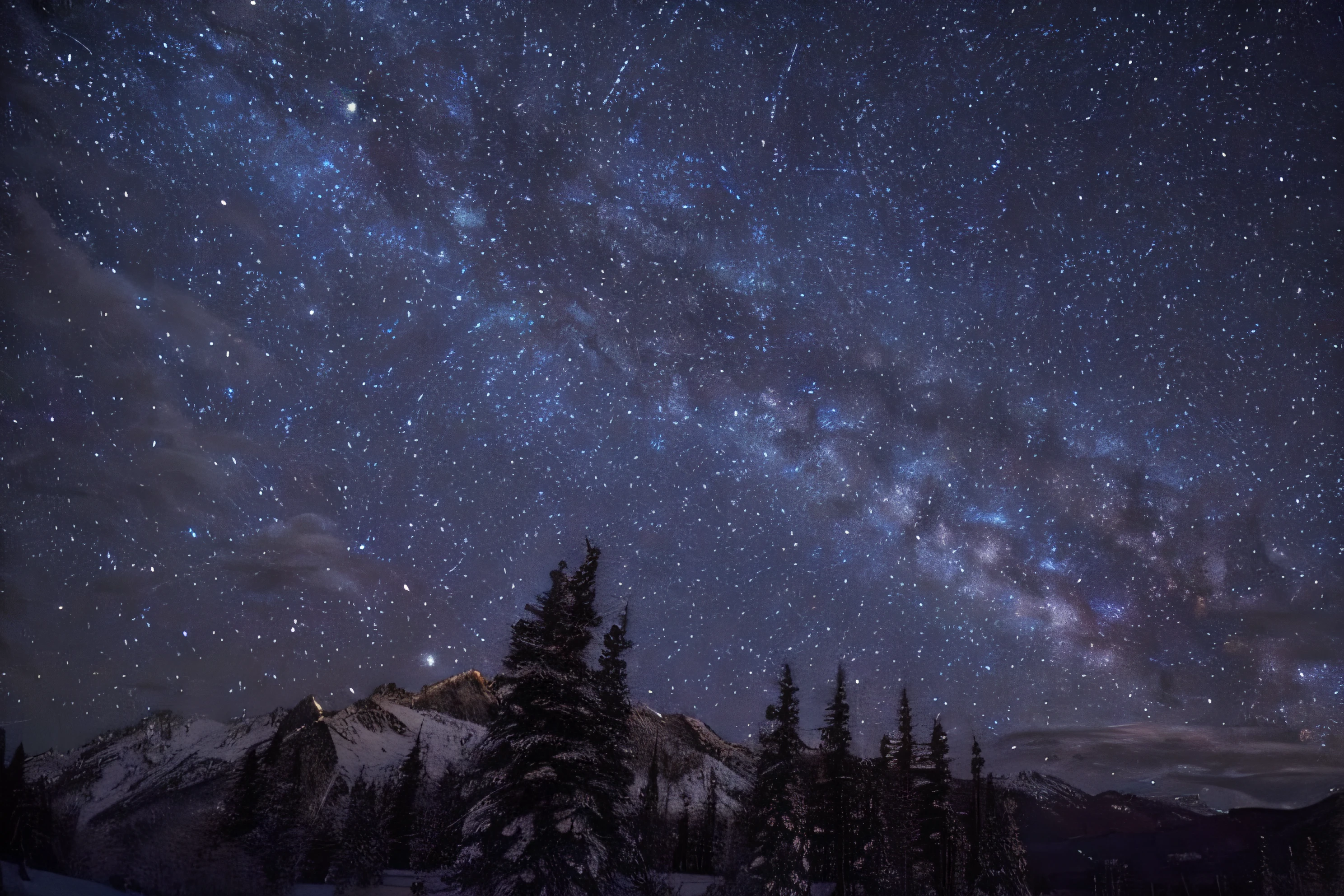 Night sky with stars and mountains as background, Distant twinkling stars, night covered in stars, starrysky, Twinkling distant stars, night sky photography, The stars sparkle in the night, Stars in the night sky, breathtaking stars, night time with starry sky, stars in the sky above, night sky full of stars