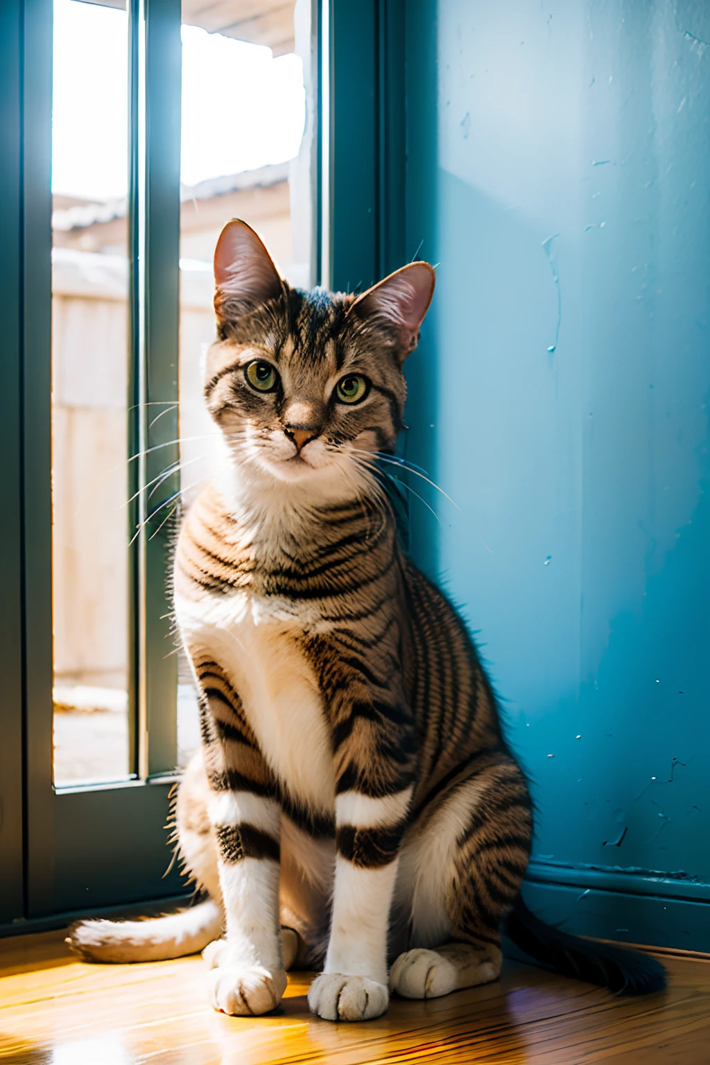 um gato realista