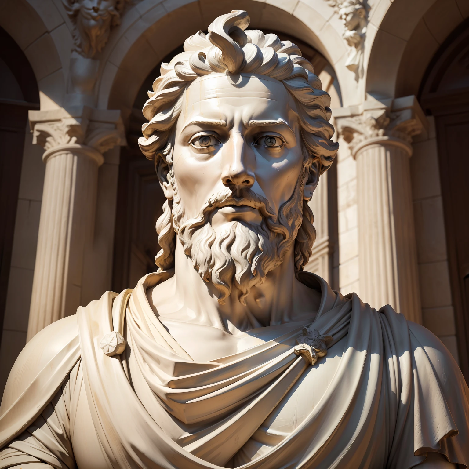 Statue of Marcus Aurelius (tmasterpiece) (High resolution of 8K) (best qualityer) (hyperdefined) (Ultra photo realsisim) (photo RAW) (photograph of-realistic) (Bright lighting)