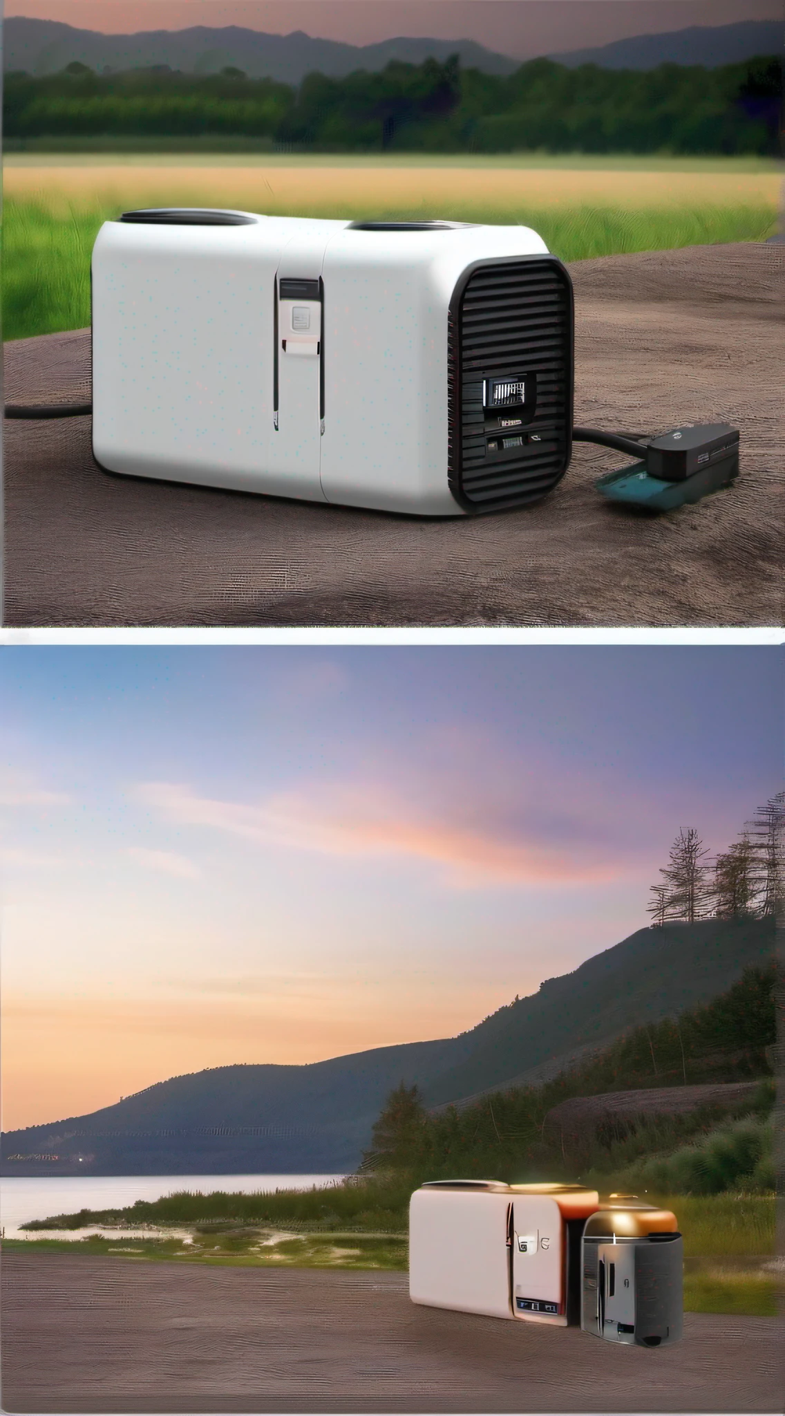 Outdoor energy storage power supply,There is a projector lens on the front,There are multiple charging ports,Simple and elegant appearance,Display Screen,Outdoor use scenarios,Matte housing material