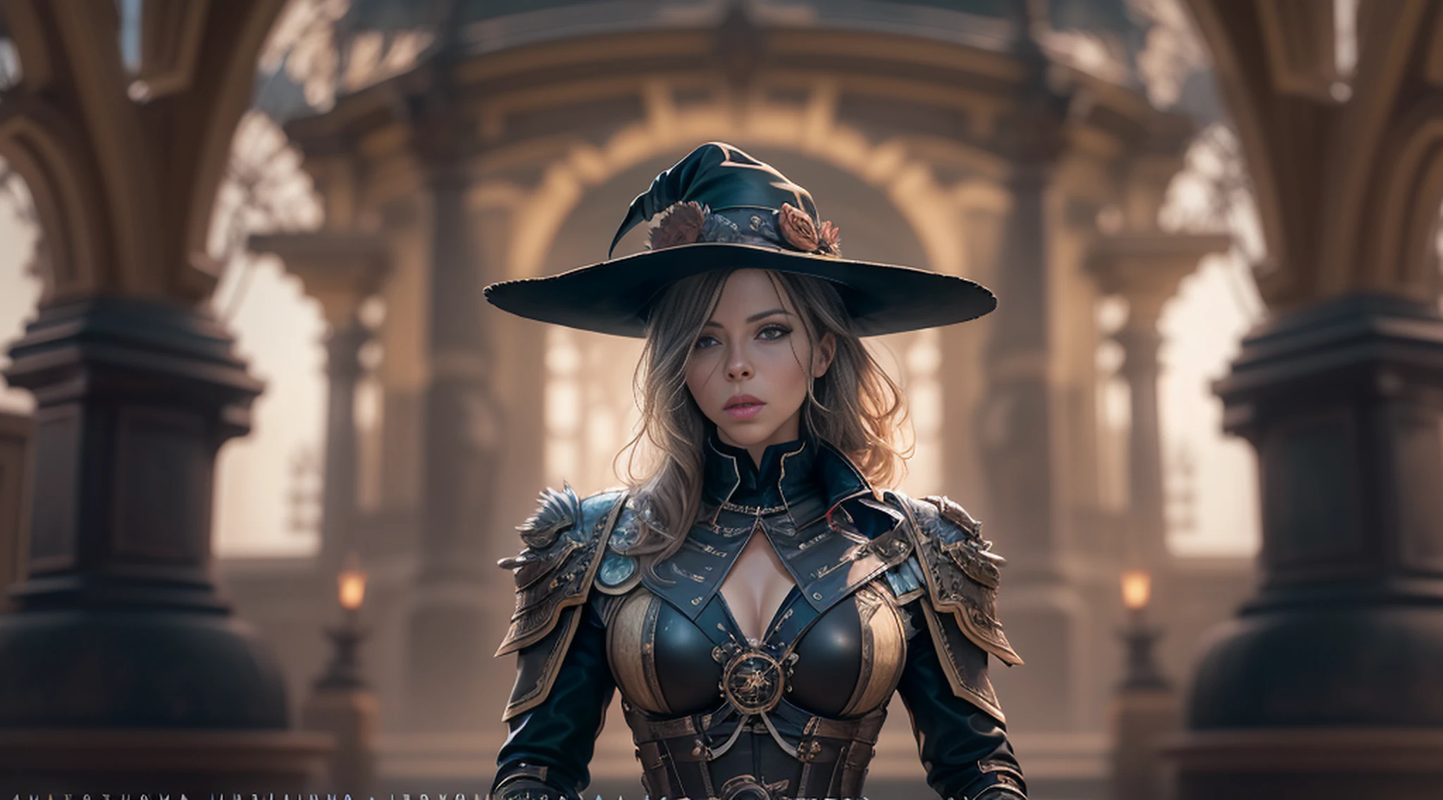 1 female full body, ((Kate Beckinsale)), in a witch hunter style outfit, [Tauromaquia: 1.8], roupas steampunk vitorianas, (((leather breastplate))), ((quadro de filme ainda) ) , a steampunk city in the background Cinematic, textura natural da pele, 24 mm, Texturas 4k, soft Cinematic Light, Adobe Lightroom, photolab, HDR, intrincado, elegante, altamente detalhado, foco nítido, (( (((cinematic look)) ), tons suaves, detalhes insanos, detalhes intrincados, hiper-detalhado, baixo contraste, soft Cinematic Light, cores escuras, exposure blending, HDR, desbotado, slate atmosphere --auto