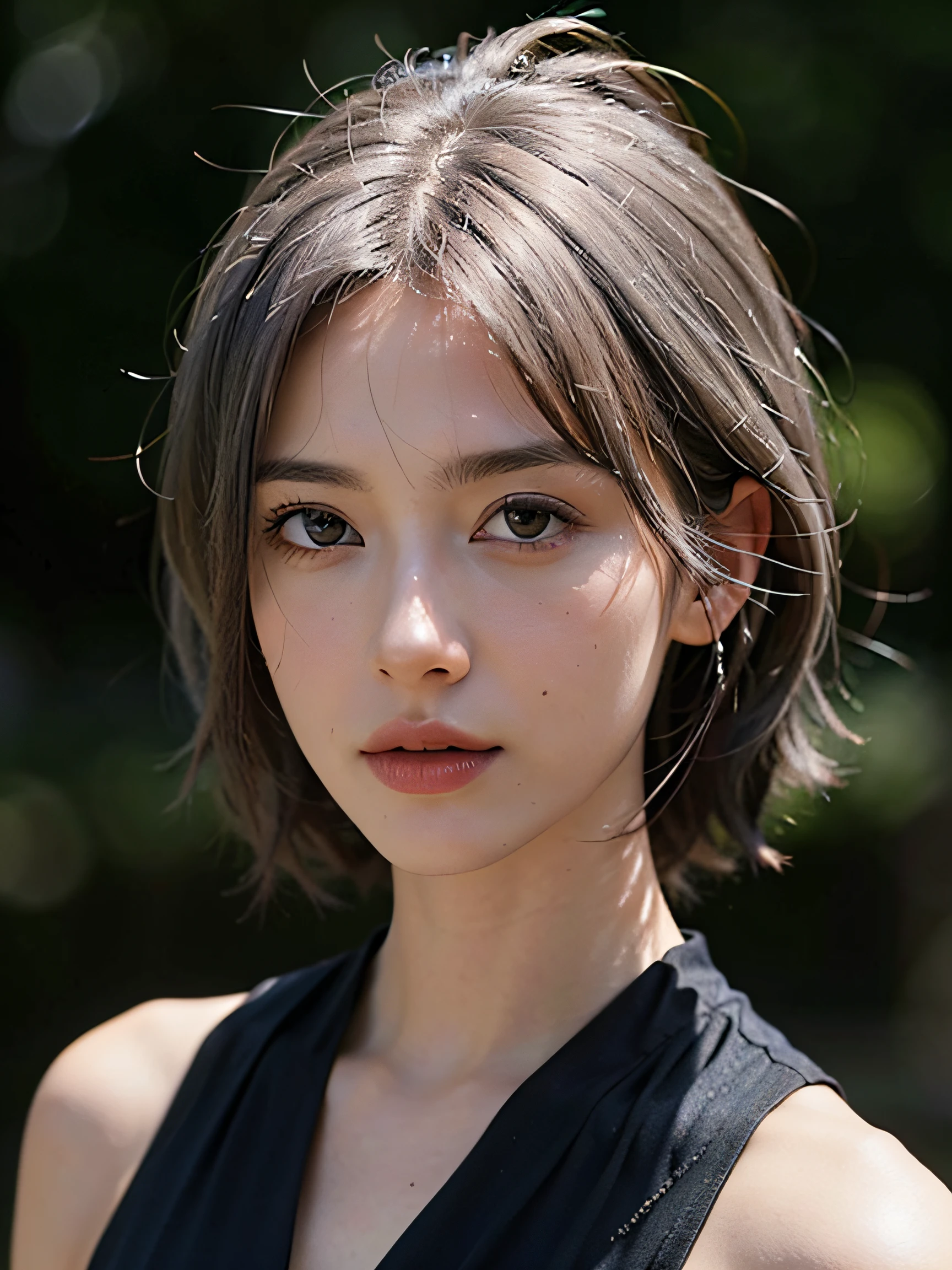 Best quality, masterpiece, ultra high res, (photorealistic:1.4), raw photo, 1girl, silver hair