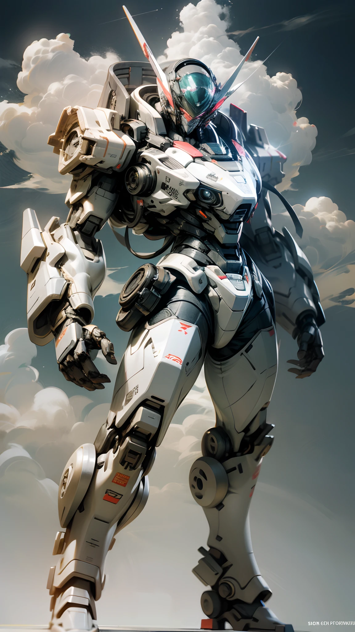 a super cool and trendy mecha boy,play with cloud,hair melts into the clouds,robotic arms,wearing frosted miky white jackets,miky white skrits,looking at viewer,bored pose,full body,black background,fine luster,clay materials,cyberpunk,in the style of zbrush,mockup blind box,edge light,front view,octane render,cinema4d,hyper quality,Ultra HD,8k --auto --s2