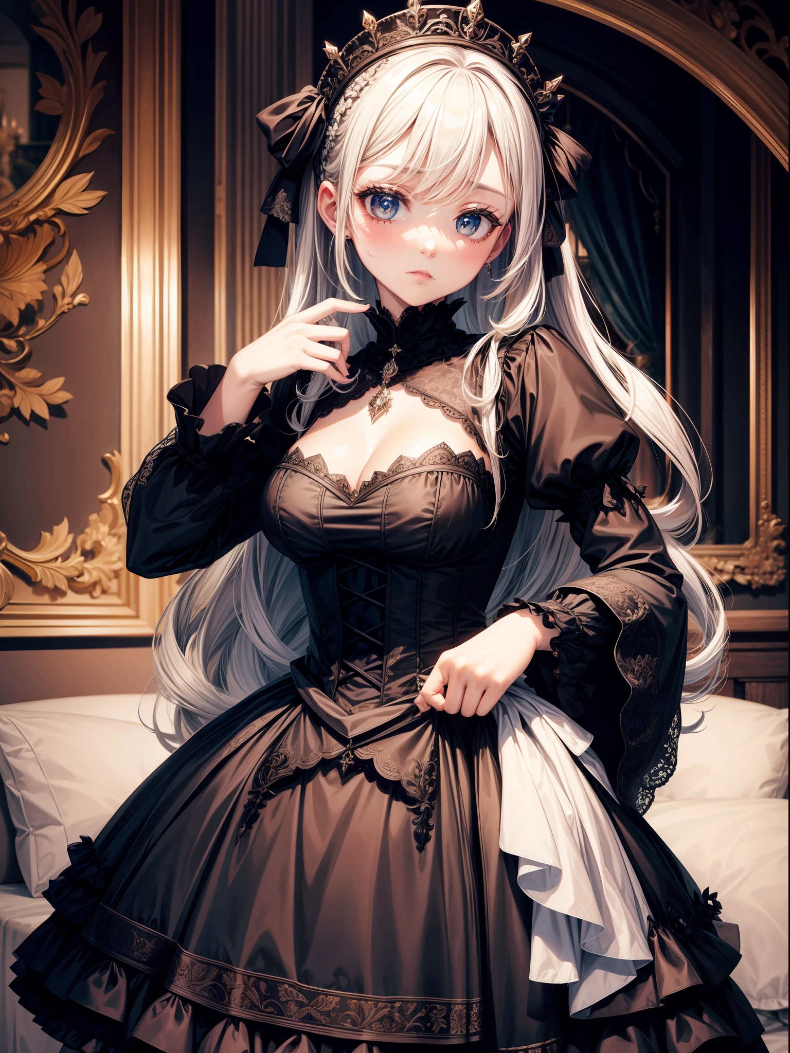 Highest quality,Highest Resolution,Gothic Lolita Old Lady,