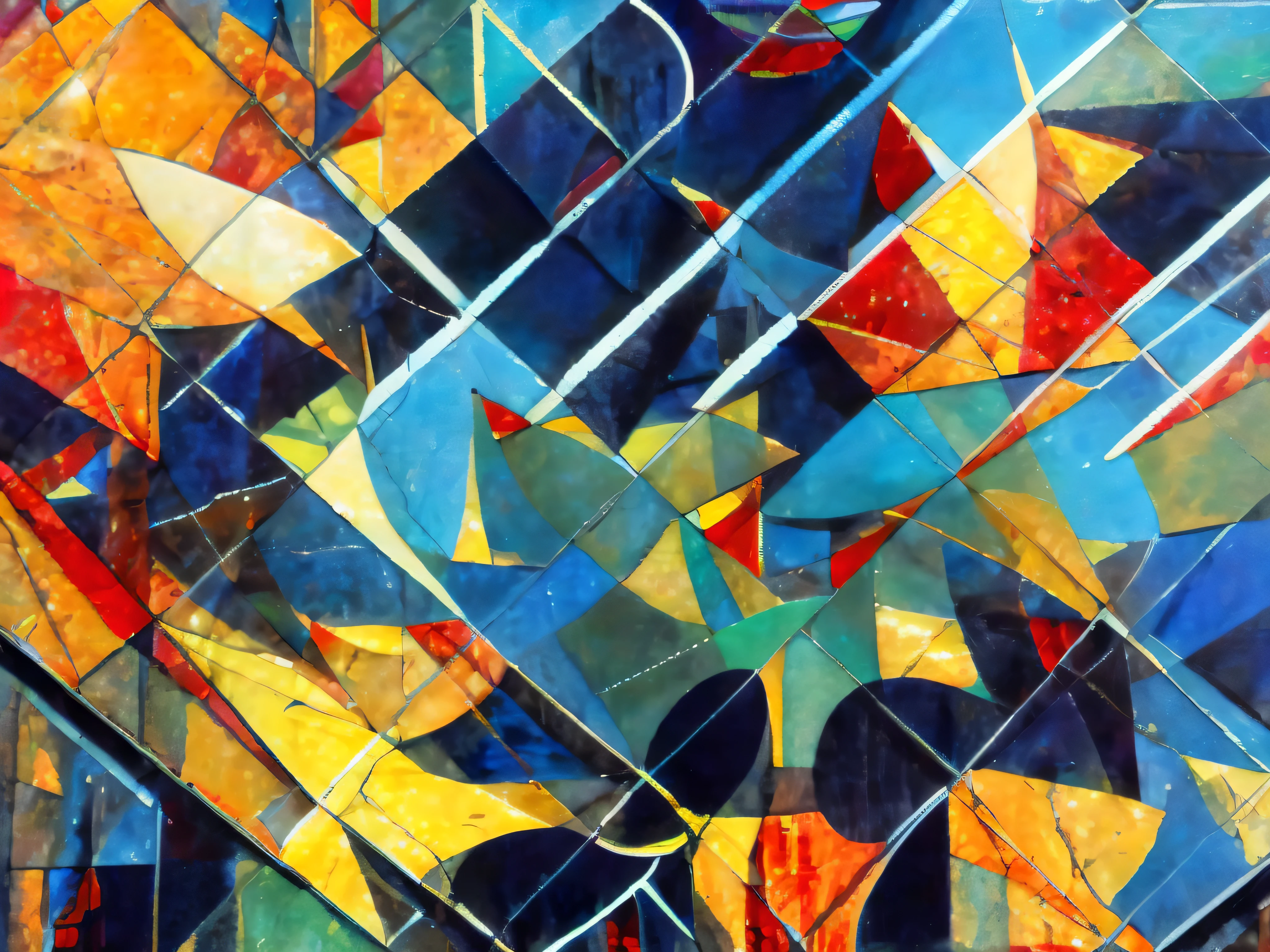 colorful color matching， Use abstract patterns or textures that are related to art or museum themes，This could be something like a canvas texture, brush strokes, or art-related symbols arranged in an aesthetically pleasing manner，