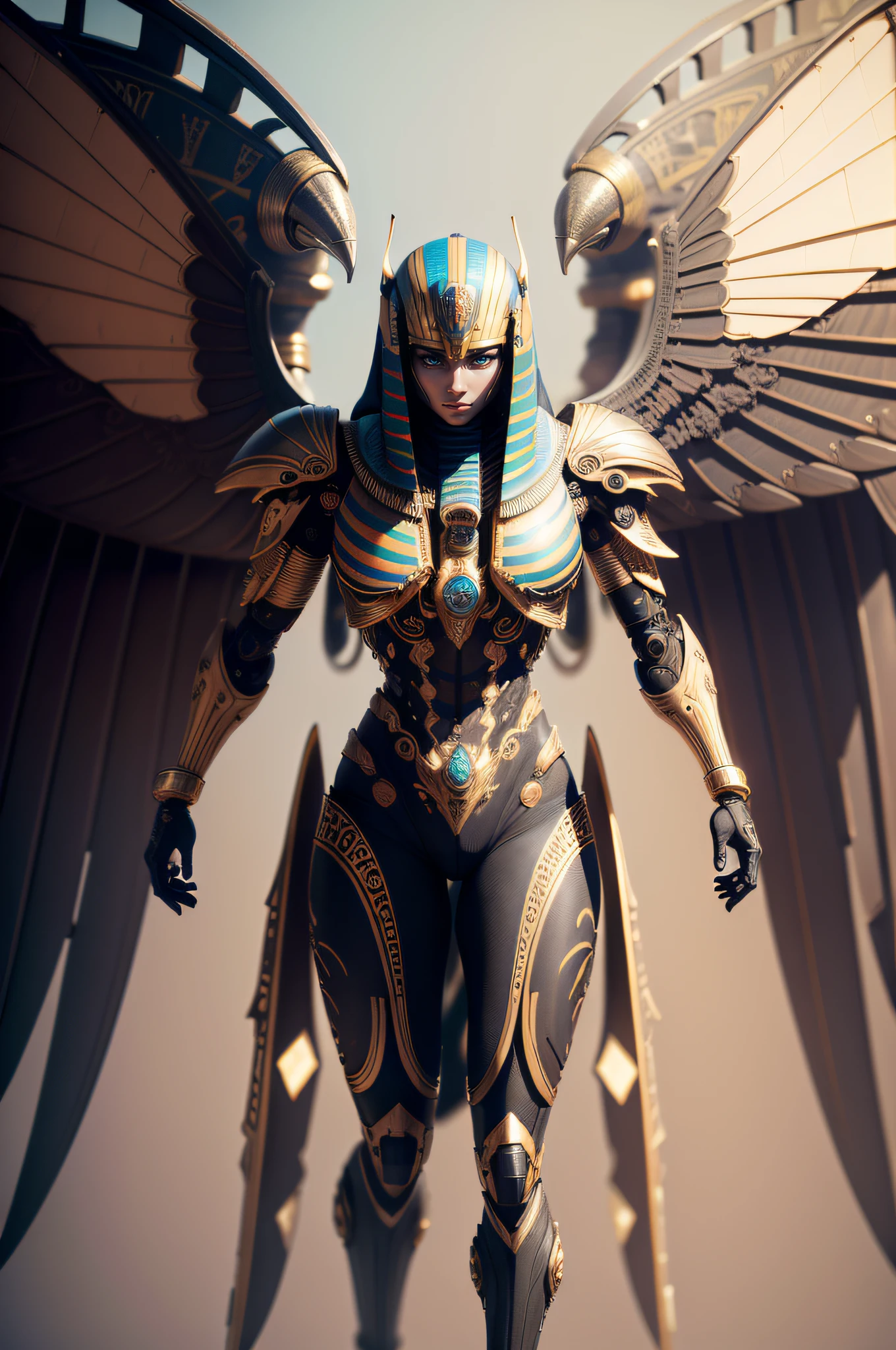 Egyptian with a pattern on his wings, Mechanicalgirl, Roboto ..3d, (biomachine:1.3), (Egyptian:1.2), Vivo, ..3d (Colorido:1.2), Hans Giger, (Zentangl:1.2), Granulado, extremamente detalhado , detalhes intrincados, dynamic lighting, fotorrealista, luz natural, H baixo, master part, circunstanciado, Futuristic, 8k.