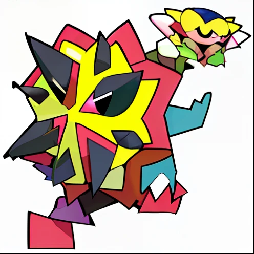 A Pokemon is a very large head，Pokemon with long tails, pokemon sword and sheild, octorok, new pokemon, Gilartina, inspired by Pinchus Kremegne, offcial art, similar to pokemon, conceptual mystery pokemon, crystal ruff, style of pokemon, Official artwork, ken sugimori art, gelbooru, Shiny!!