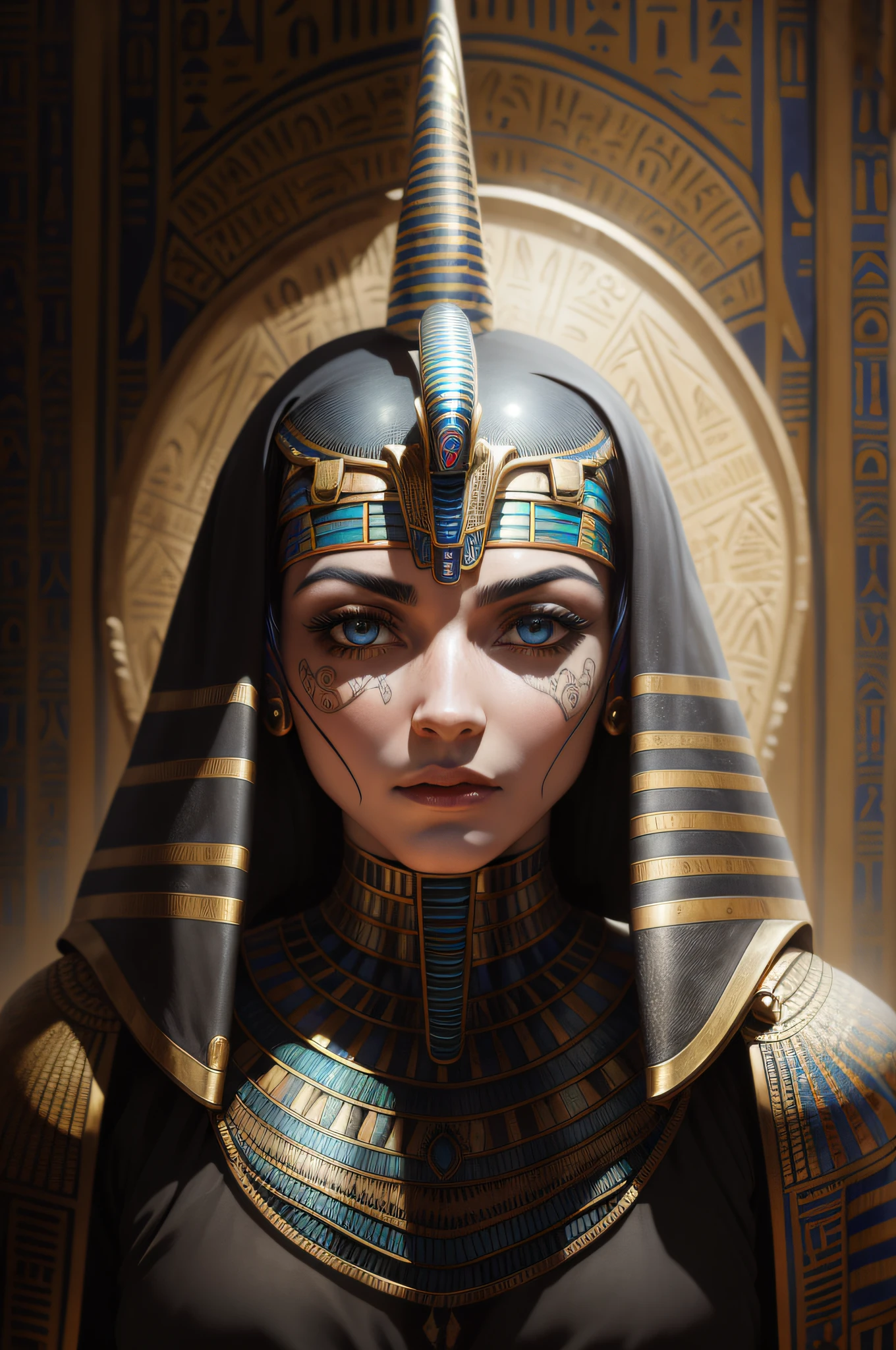 biomachine:1.3, (Predador egyptian black:1.2), (Colouring:1.2), dourado, ouro, Hans Giger, (Zentangle:1.2), granulado, extremamente detalhado, detalhes intrincados, dynamic lighting, fotorrealista, Luz Natural, baixo h, obra prima, detalhado 8k