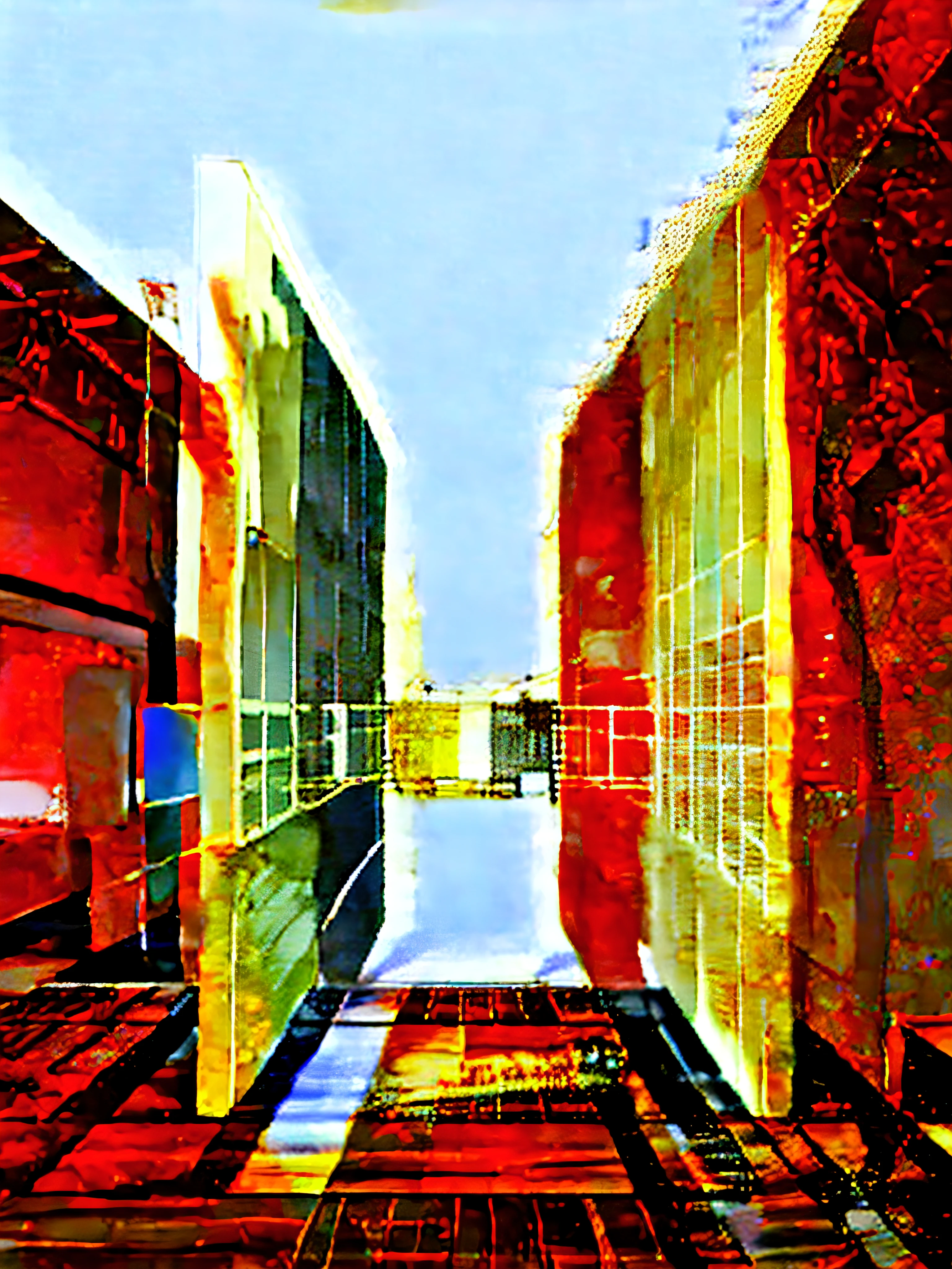 colorful color matching, Use abstract patterns or textures that are related to art or museum themes,This could be something like a canvas texture, brush strokes, or art-related symbols arranged in an aesthetically pleasing manner,