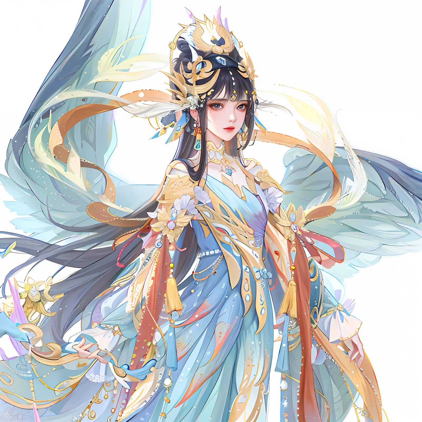 oriental girl,Works of masters,Best picture quality,Higher quality,high detal, 超高分辨率, 8K分辨率, depth of fields, cinematic photogtaphy, intricately details, carefully, meticuloso, glorious, max detail, extreme beautiful, (((1girll, 独奏))), 18yr old, long whitr hair, brunette color hair, white skinned, A picture, tmasterpiece, (Best picture quality), Higher quality, high detal, 超高分辨率, in a panoramic view, Exquisite facial features, s the perfect face