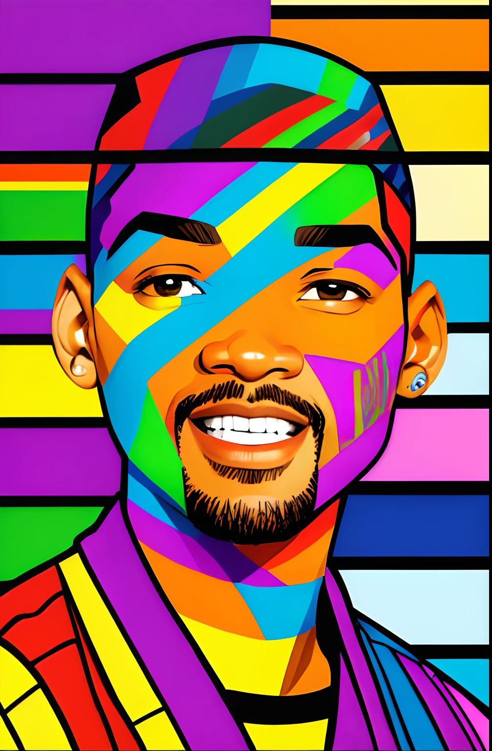 (Will Smith smile,  Eduardo Kobra ,Romero Brito,The Filling Twins ,multidimensional geometric wall PORTRAIT, arte, Chibi,
Yang08k, lindo, Colouring,
Primary works, qualidade superior, melhor qualidade, Arte Oficial, Beautiful and Aesthetic, 512 mil