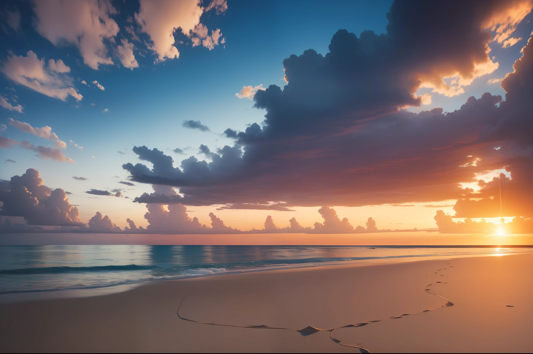 A view of standing on the beach's edge and staring at the horizon, cloudless blue sky, Bali, clear sea water, white sand beach, beautiful coconut fruit, yacht in the distance, detail, realistic, ultra realistic, 8k uhd, DSLR, soft lighting, high quality, film grain, Fujifilm XT3, (Masterpiece) <la:add_detail:1