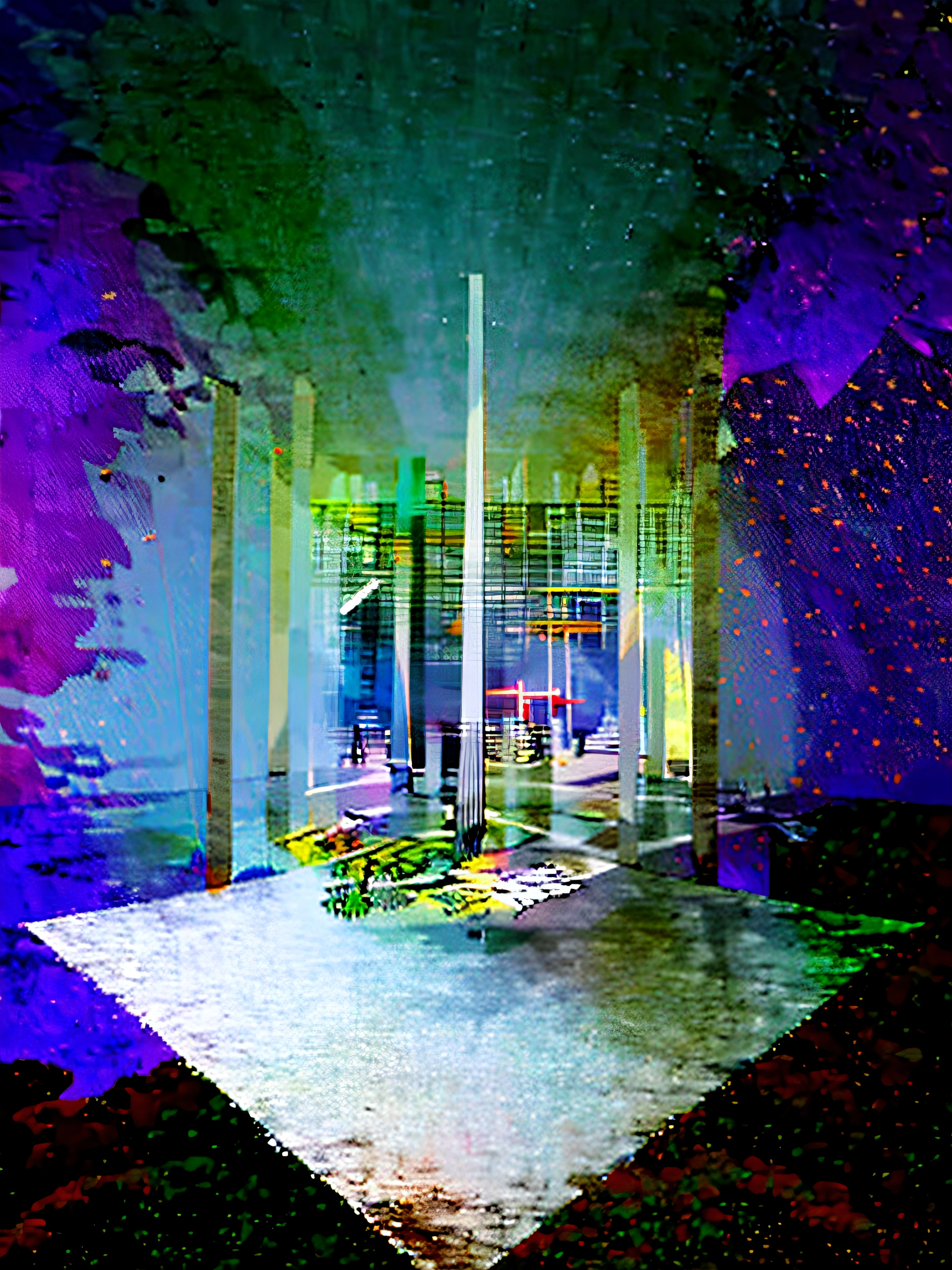 holographic,Coral tones,Use abstract patterns or textures that are related to art or museum themes,This could be something like a canvas texture, brush strokes, or art-related symbols arranged in an aesthetically pleasing manner,