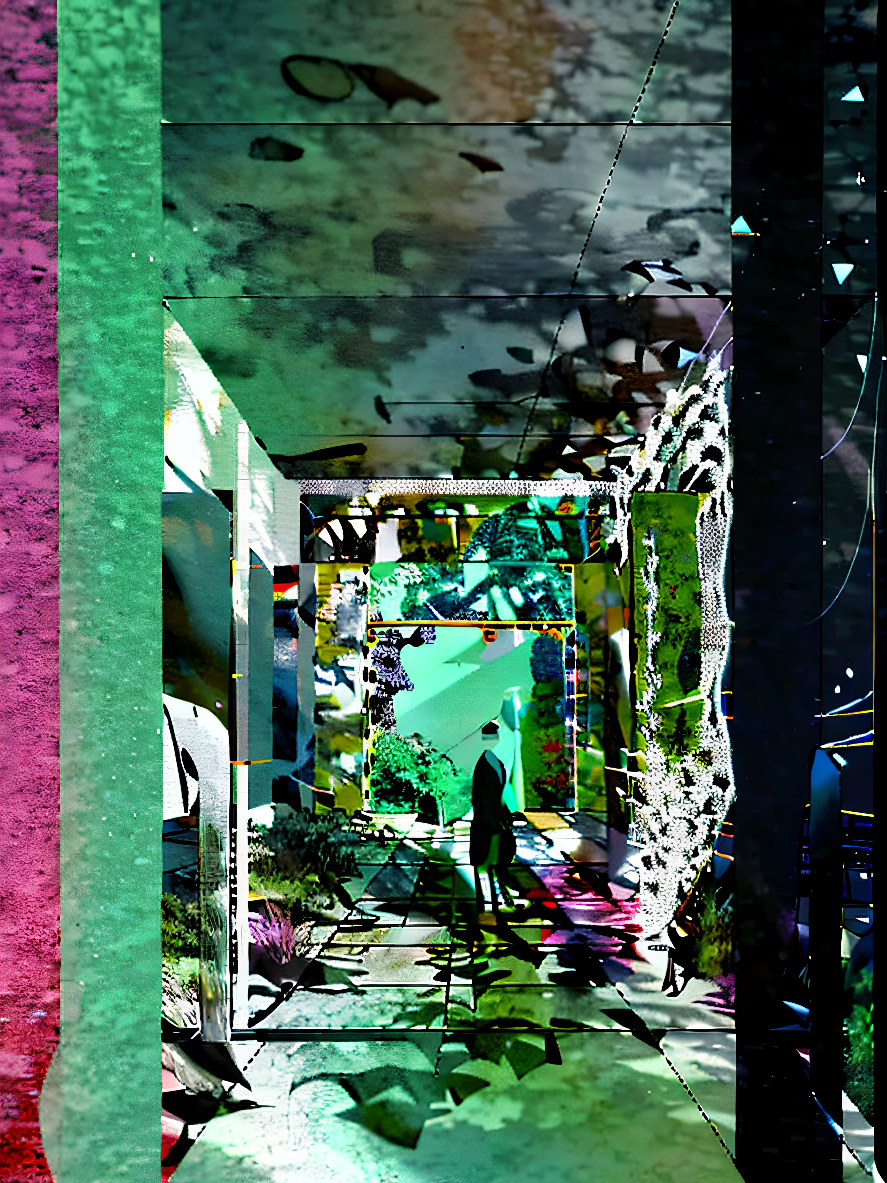 holographic,Coral tones,Use abstract patterns or textures that are related to art or museum themes,This could be something like a canvas texture, brush strokes, or art-related symbols arranged in an aesthetically pleasing manner,