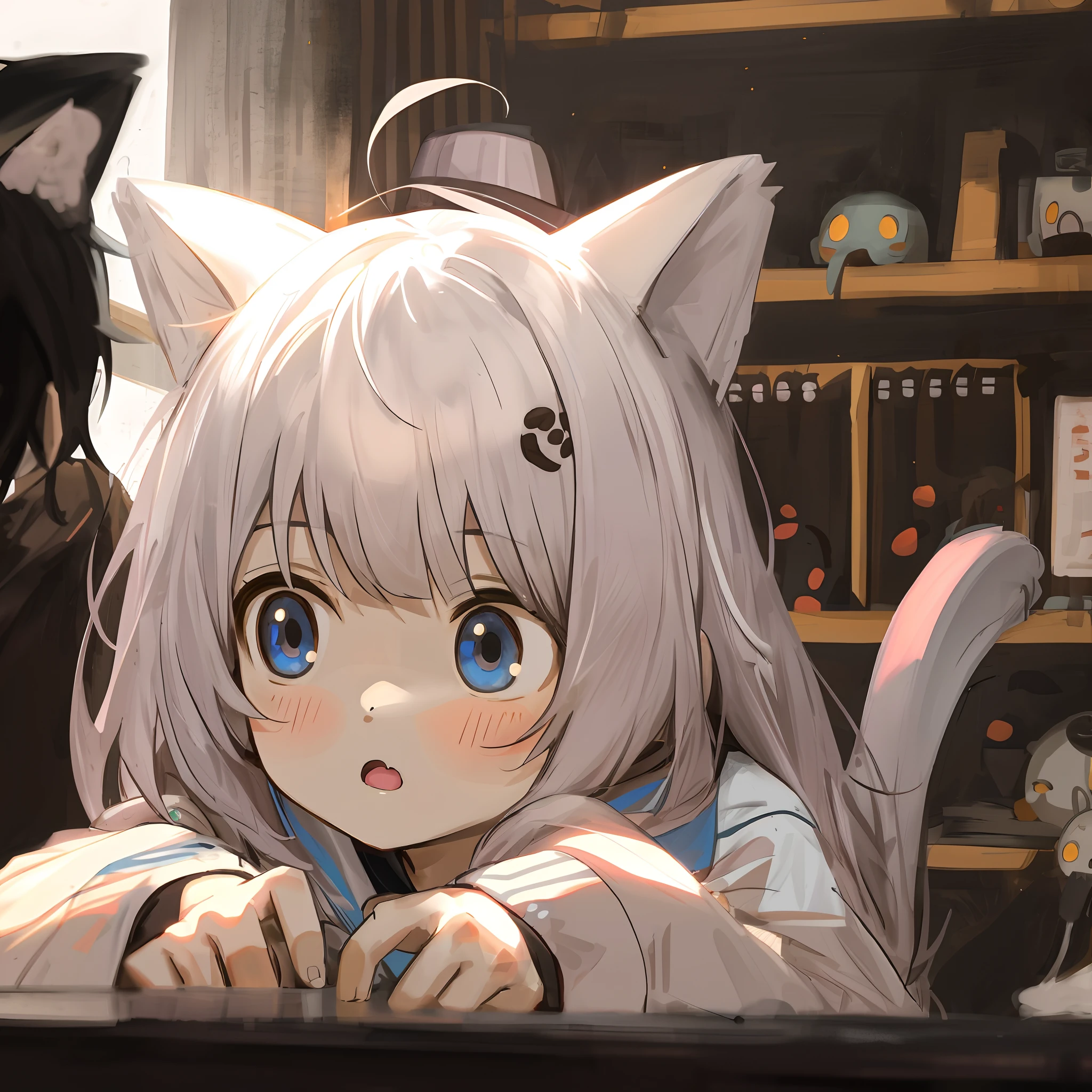 Loli-style girly character，adolable、Pure、petite。