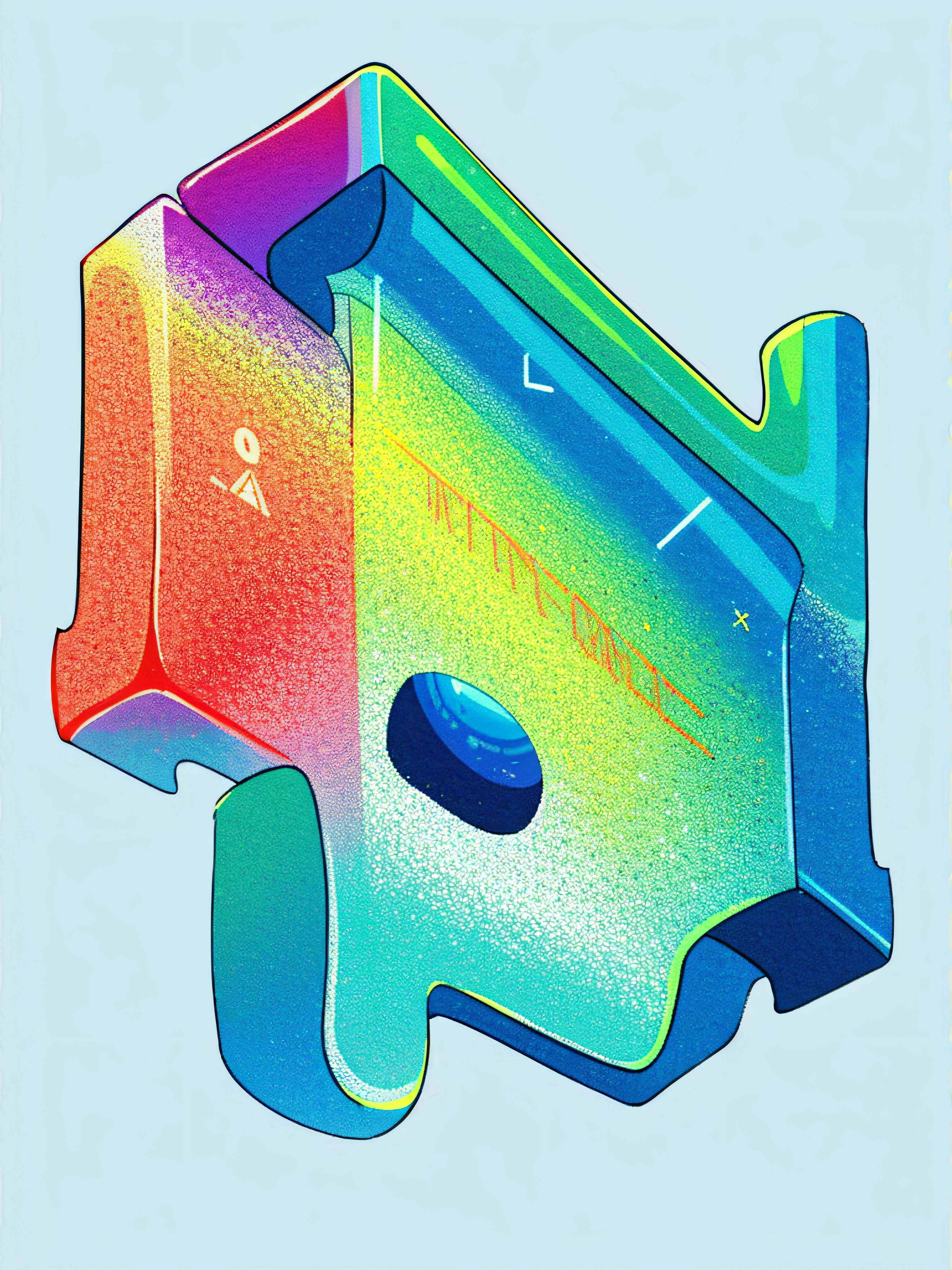 holographic，Coral tones，Use abstract patterns or textures that are related to art or museum themes，This could be something like a canvas texture, brush strokes, or art-related symbols arranged in an aesthetically pleasing manner，