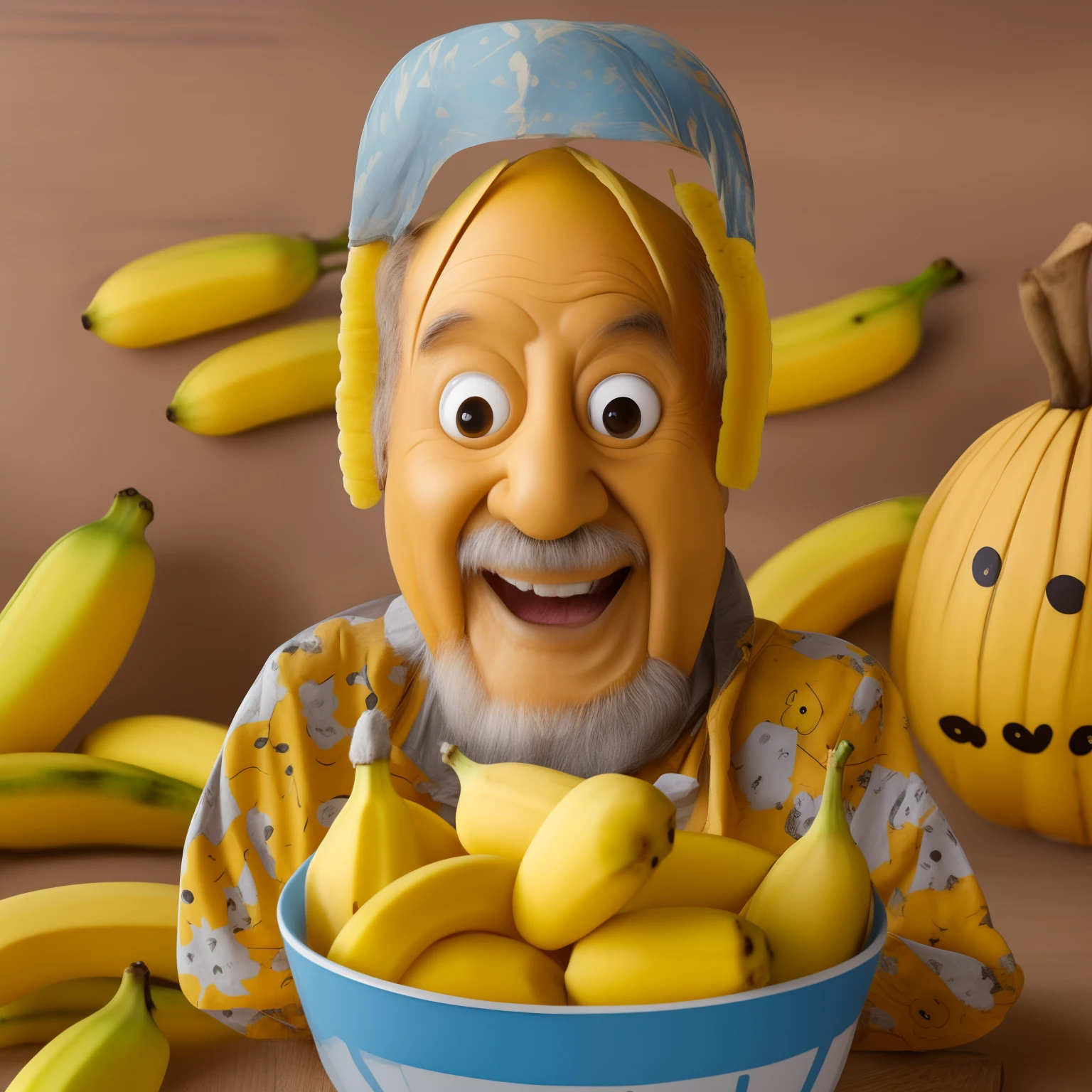 Pop, cute, but cool and cheerful banana characters