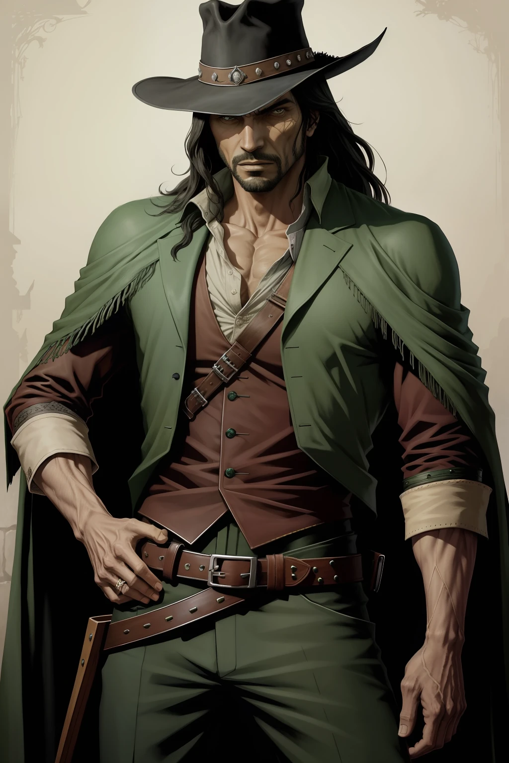 pintura de um homem, olhos abertos, olhos verdes esmeralda, olhos detalhados Escuro, o realista Solomon Kane, as a solomon kane, portrait of a bloodborne hunter, Tim Bradstreet, Arte Sangrenta, oeste estranho, Jessé McCree, Directed by: Hiroyuki Tajima, terras mortas, Pistoleiro, Fazer software, Directed by: Yoshihiko Wada, Leiji Matsumoto, Estilo de arte Red Dead Redemption