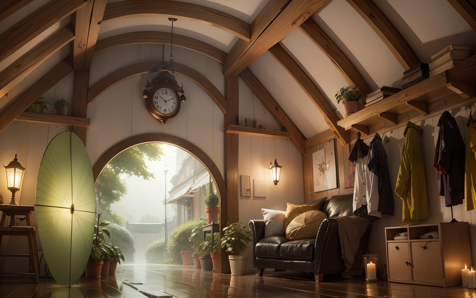 turn in a rainy night