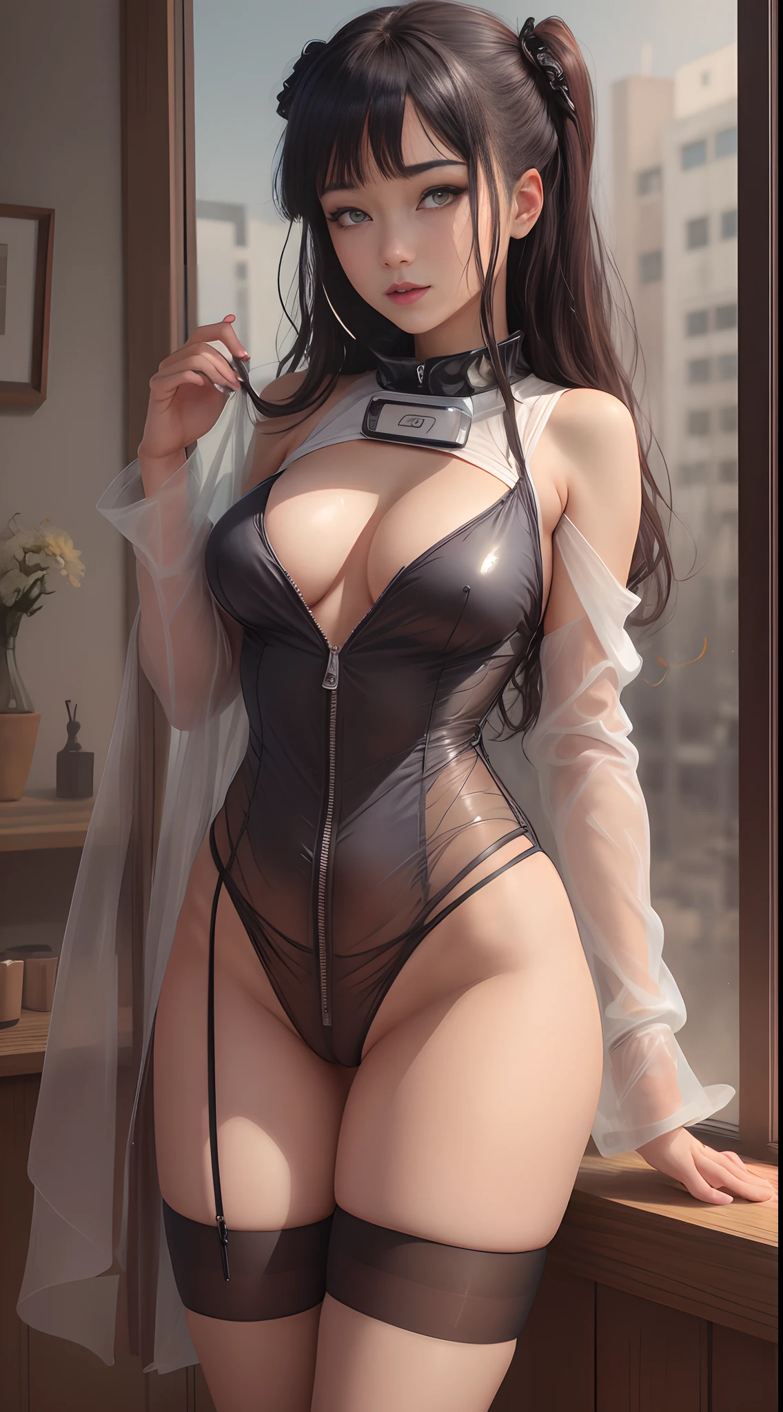 ultra-detailliert,tmasterpiece,highest quality,A high resolution,Details maniac,8K quality, High- sharpness, high high quality, 详细的脸, Detailed body limbs,1girl, 独奏, Hinata Hinata, Hinata sleeveless clothing,Beds, sleeveless shirts, Fishing net clothing, Dark lips, Unzipped jacket, no brassiere,with no underpants, Exposed breasts, Be red in the face,White tights, see-through transparent clothes,Exposed pubic hair,Camel toes,Shiri-like,Extreme upper breasts,Extreme female body((high qulity)), ((tmasterpiece)), 8K,Drenched,See-through installation,Camel fingers,Lifelike,Get wet,Wet thin thread thong panties,Almost naked,NSFW,Panties transparent,Delicate details,thin line thong panties,A masterpiece, best qualtiy,Gradient hair,Very detailed wallpaper,Very detailed CG,Bare pubic hair,Transparent packaging,white stockings,Photoreality,8K level quality,Perfect artwork,Ultra-detailed rendering,A high resolution,Precise details,high light,hyper HD,Ultra high quality,Delicate face,Detailed body limbs,1girll,独奏,High fork long sleeves, Exposed breasts, Be red in the face, high light, Excellent breasts, Fit your body,Fairy air fluttering