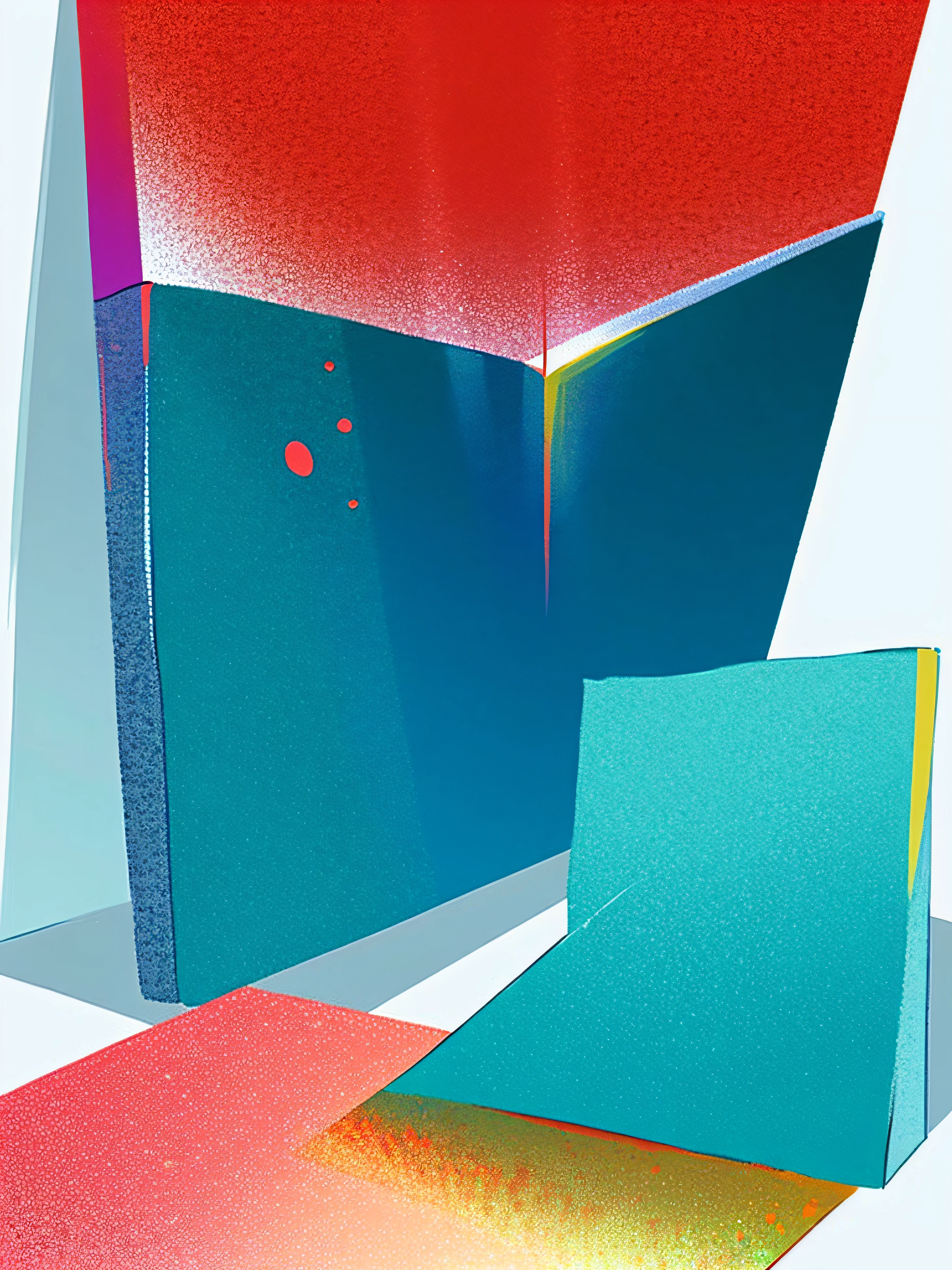 holographic,Coral tones,rule of thirds composition,Use abstract patterns or textures that are related to art or museum themes,This could be something like a canvas texture, brush strokes, or art-related symbols arranged in an aesthetically pleasing manner,