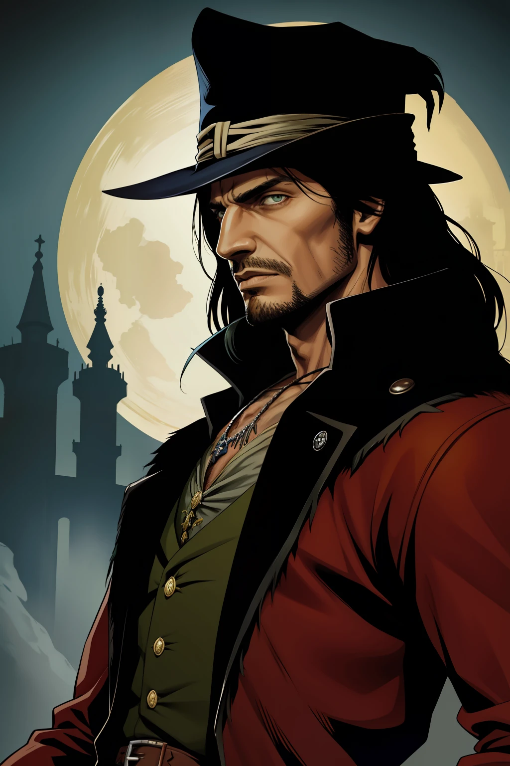 pintura de um homem, olhos abertos, olhos verdes esmeralda, olhos detalhados Escuro, o realista Solomon Kane, as a solomon kane, portrait of a bloodborne hunter, Tim Bradstreet, Arte Sangrenta, oeste estranho, Jessé McCree, Directed by: Hiroyuki Tajima, terras mortas, Pistoleiro, Fazer software, Directed by: Yoshihiko Wada, Leiji Matsumoto, Estilo de arte Red Dead Redemption