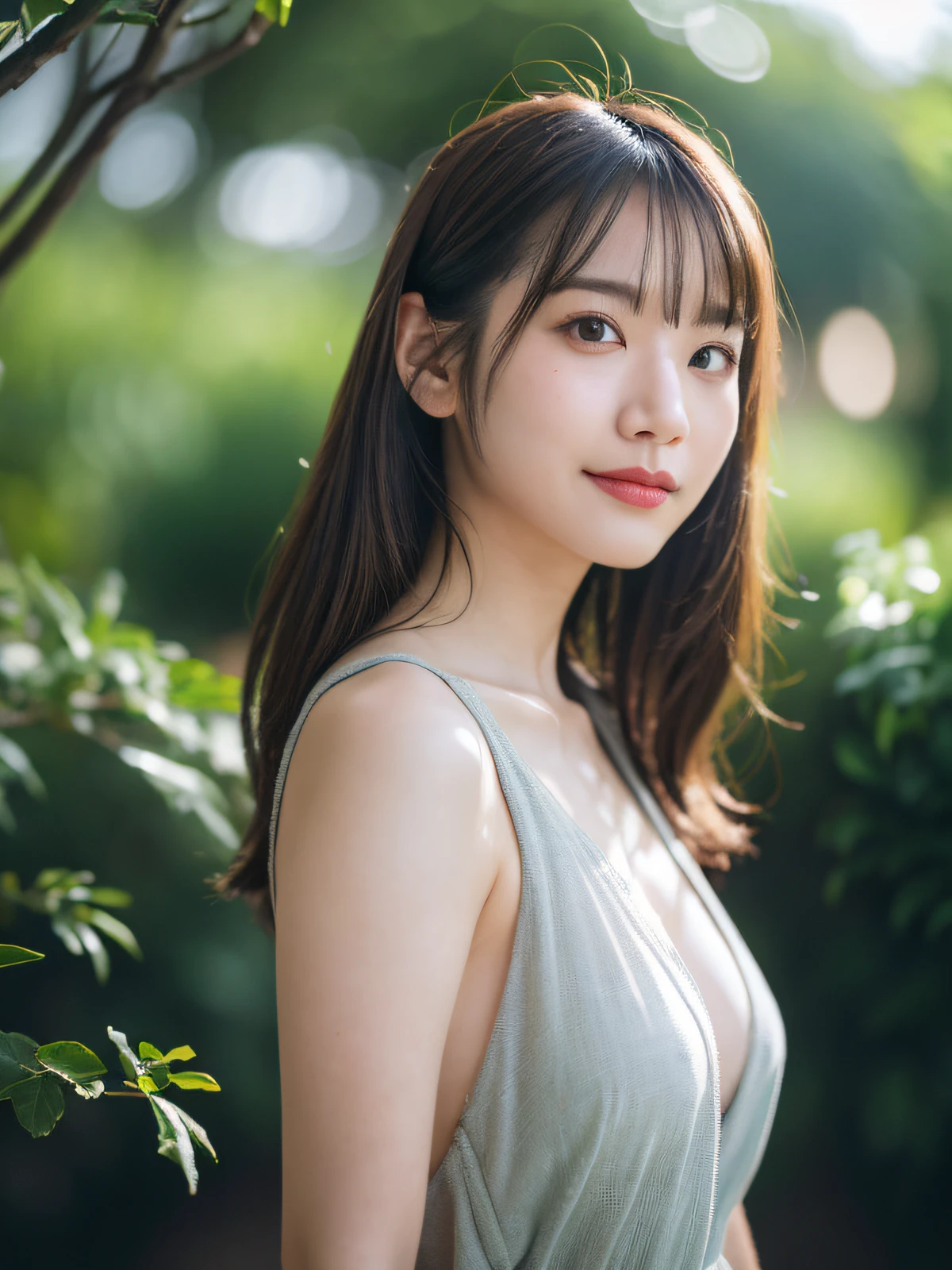 (logo、masterpiece、8k、table top、RAW photo、wonderful、最high quality、フォトリアリスティックでvery detailedな CG 統合 8k 壁紙、high quality、very detailed、Narrative poem、particle effects、dynamic effects、written boundary depth、cinematic light、Lens flare、ray tracing)、fantasy、 (1 beautiful woman、dress、白いdress、one piece、black haired、beautiful face、real face、beautiful details eyes beautiful skin)、髪がWindで踊る、Hair flutters in Wind、hair jump、pink cherry tree、petals dance、SakuraFubuki、wonderful景色、sunrise、sun on background、Wind