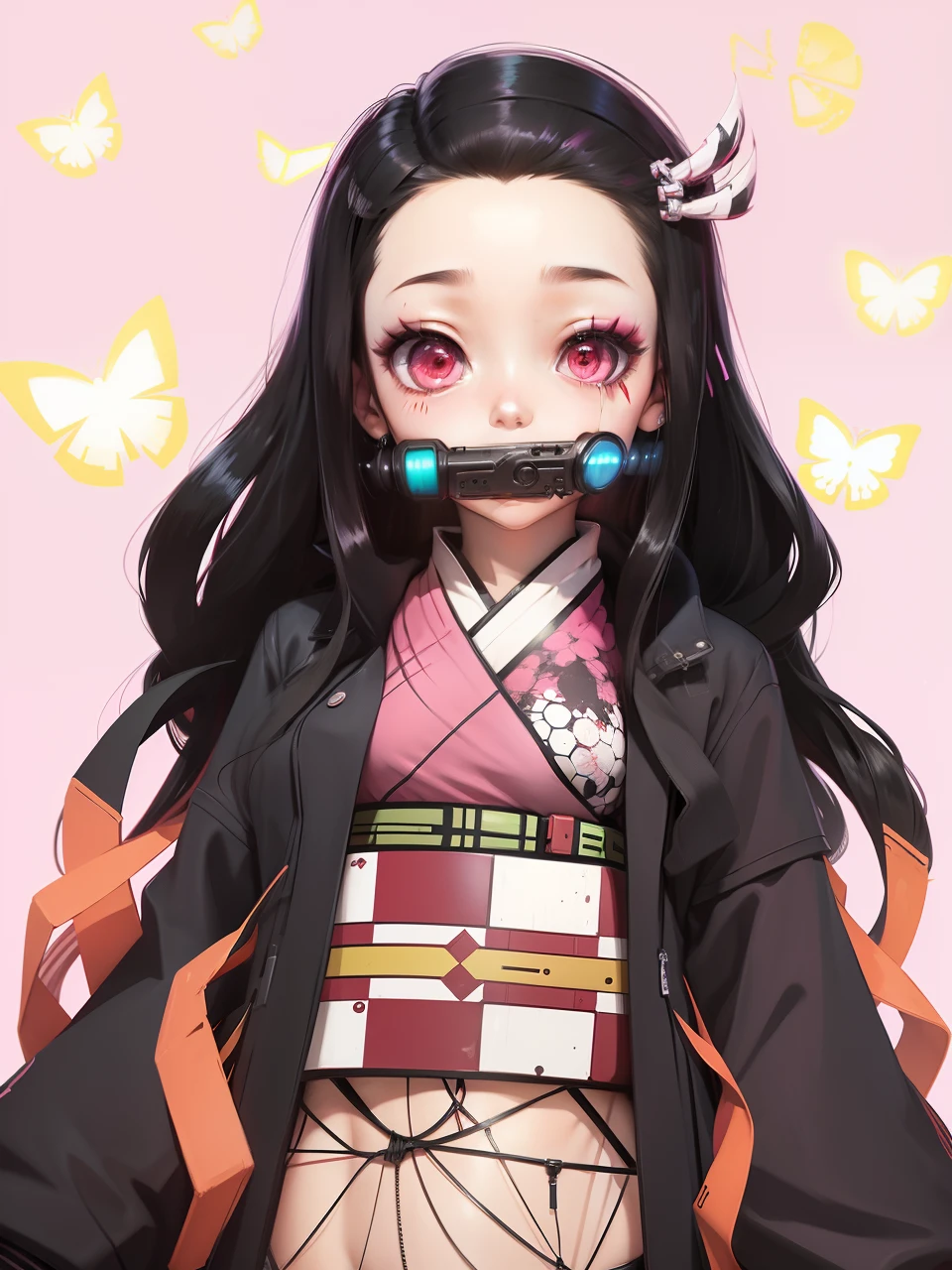 Nezuko cyberpunk