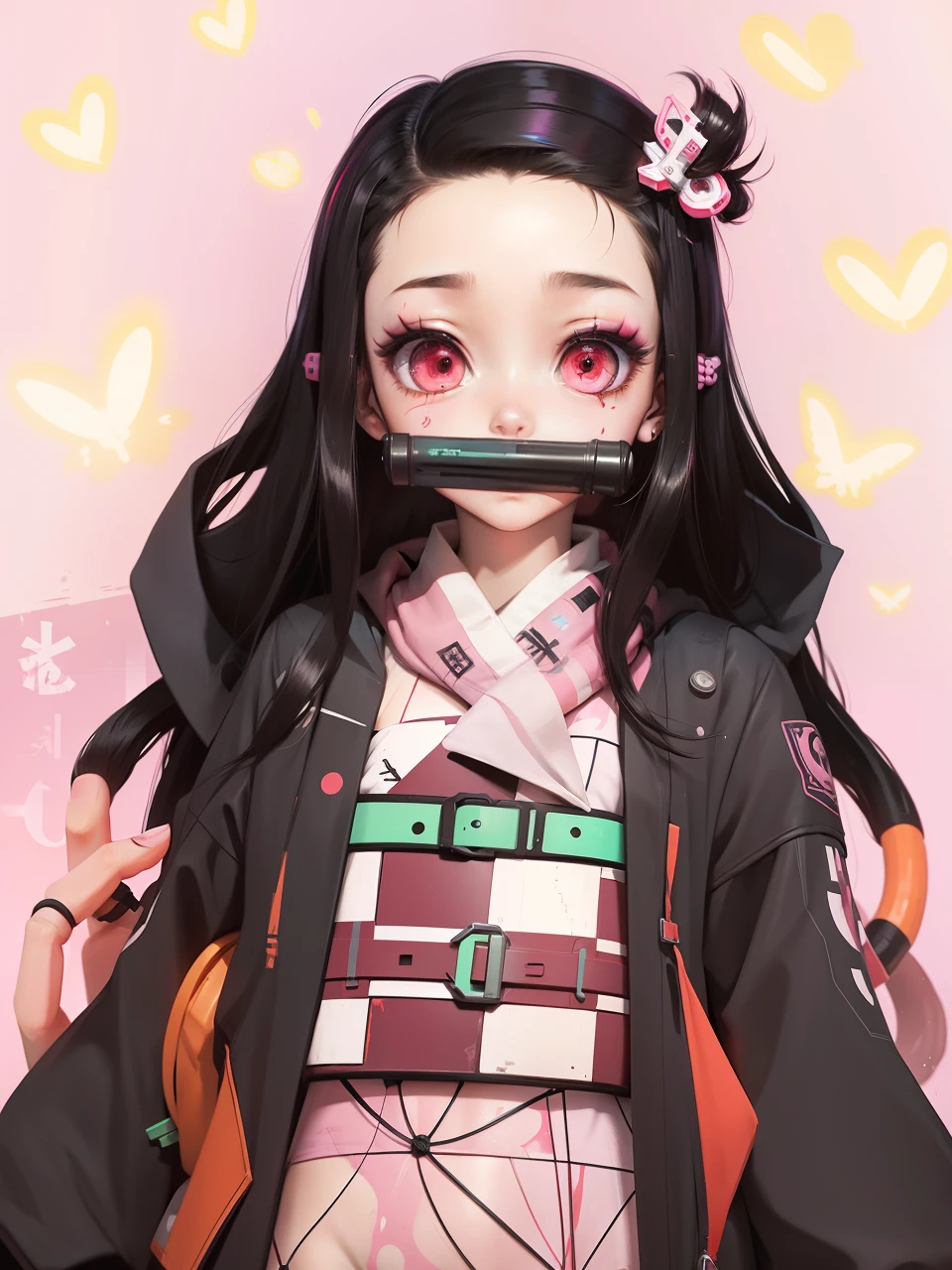 Nezuko cyberpunk