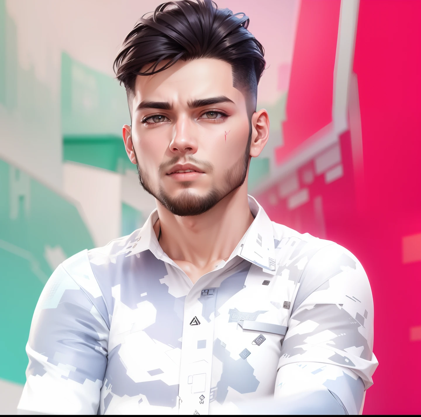 Change background cyberpunk handsome boy realistic face, k ultra realistic.