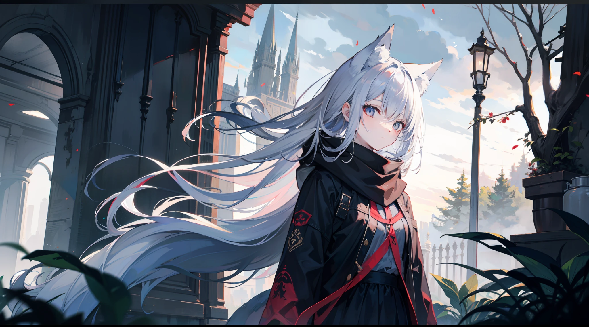 Wolf-like girl,a sense of atmosphere