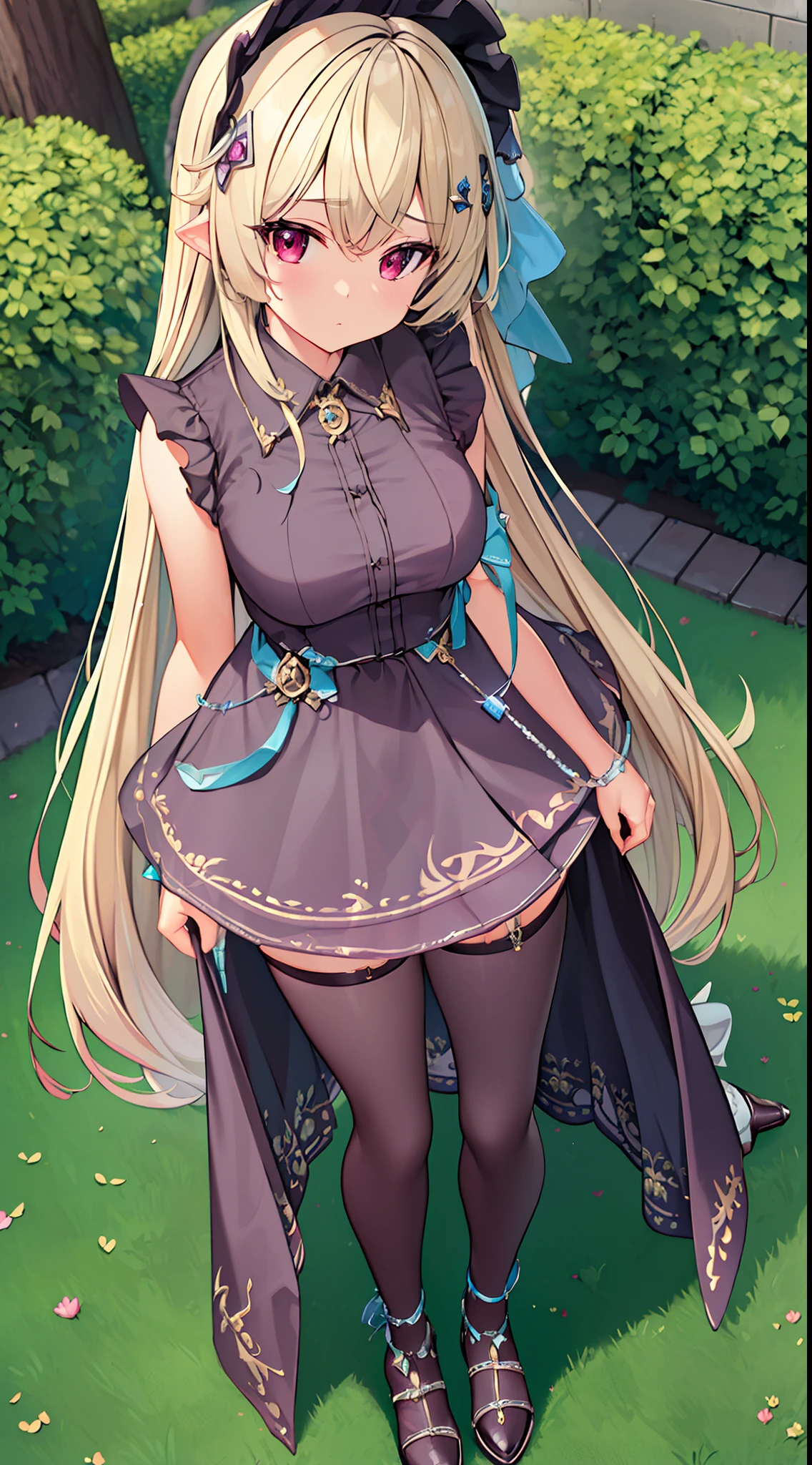 ((Best quality)), ((Masterpiece)), ((Ultra-detailed)), (illustration), (Detailed light), (An extremely delicate and beautiful), Dramatic perspective,A charming young girl,sorceress woman,(Lucifer uniform),Cute face,(Sexy figure)