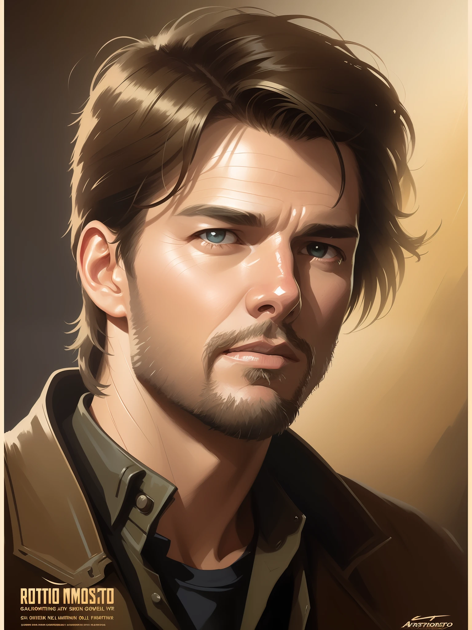 Tom Cruise from Top Gun, vhs effect, (poster:1.2),poster on wall, nostalgia, movie poster,
(skin texture), intricately detailed, fine details, hyperdetailed, raytracing, subsurface scattering, diffused soft lighting, shallow depth of field, by (Oliver Wetter)
professional majestic oil painting by Ed Blinkey, Atey Ghailan, Studio Ghibli, by Jeremy Mann, Greg Manchess, Antonio Moro, trending on ArtStation, trending on CGSociety, Intricate, High Detail, Sharp focus, dramatic, photorealistic painting art by (greg rutkowski:1.4), bokeh --auto --s2