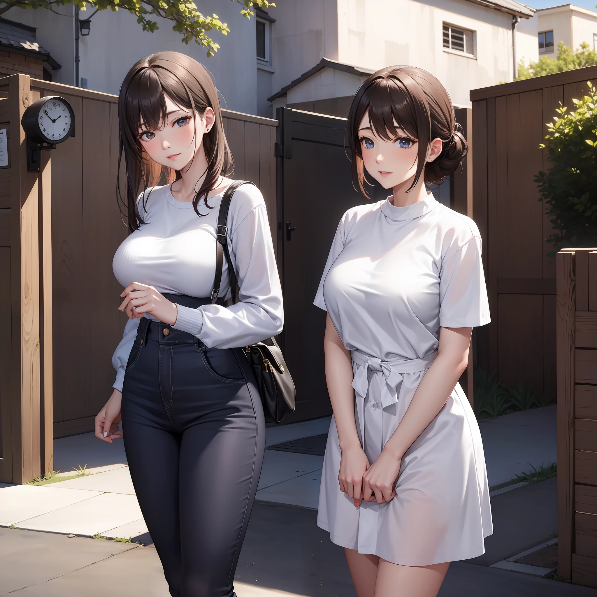 absurdres, highres, ultra detailed, (2girls:1.2), {Sarada, shorter in height, Balck hair, short hair. In her adorable underwear}(single sidelock:1.2), [Hinata, taller in height, long hair, blueish hair. nervous, Underwear, bra and panties laces,] {Lauren phillips lifting alice Merchesi \(meme\),} looking at another, blush, yuri, eye contact, huge height difference, smile, ass, kabedon, standing, pinned against the wall. Yuri kissing, french kiss, tongue kiss. full body, Locker room background, bust shot, Curvy Butt. Wearing Lingerie