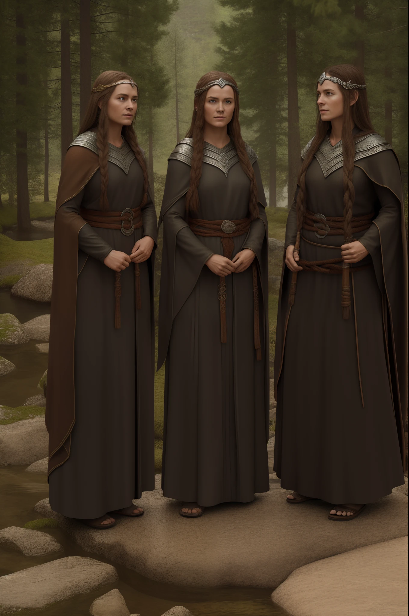 The Norns of Norse Mythology, 8k, photorealistic, RAW photo