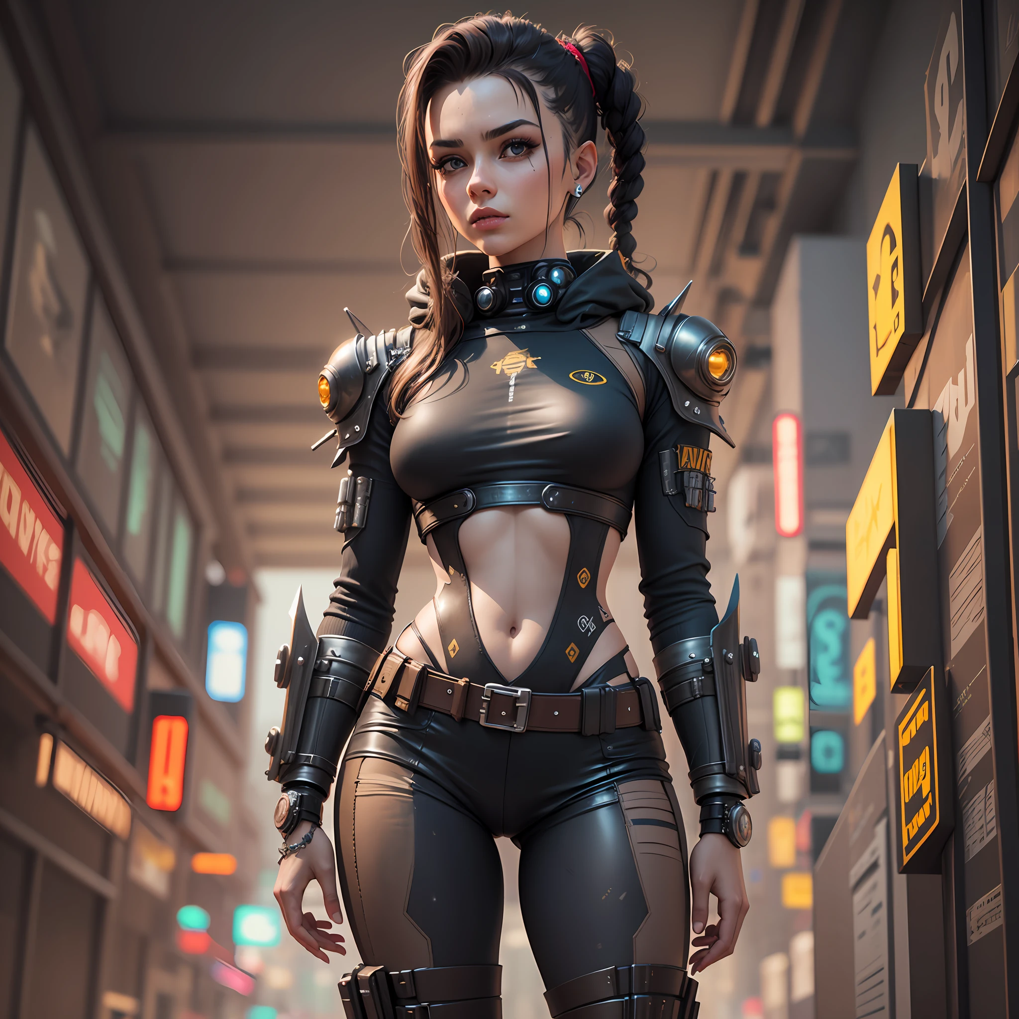 guerreiro espacial cyberpunk com roupa metalica prateada estilo 3d hiperealistic --auto --s2