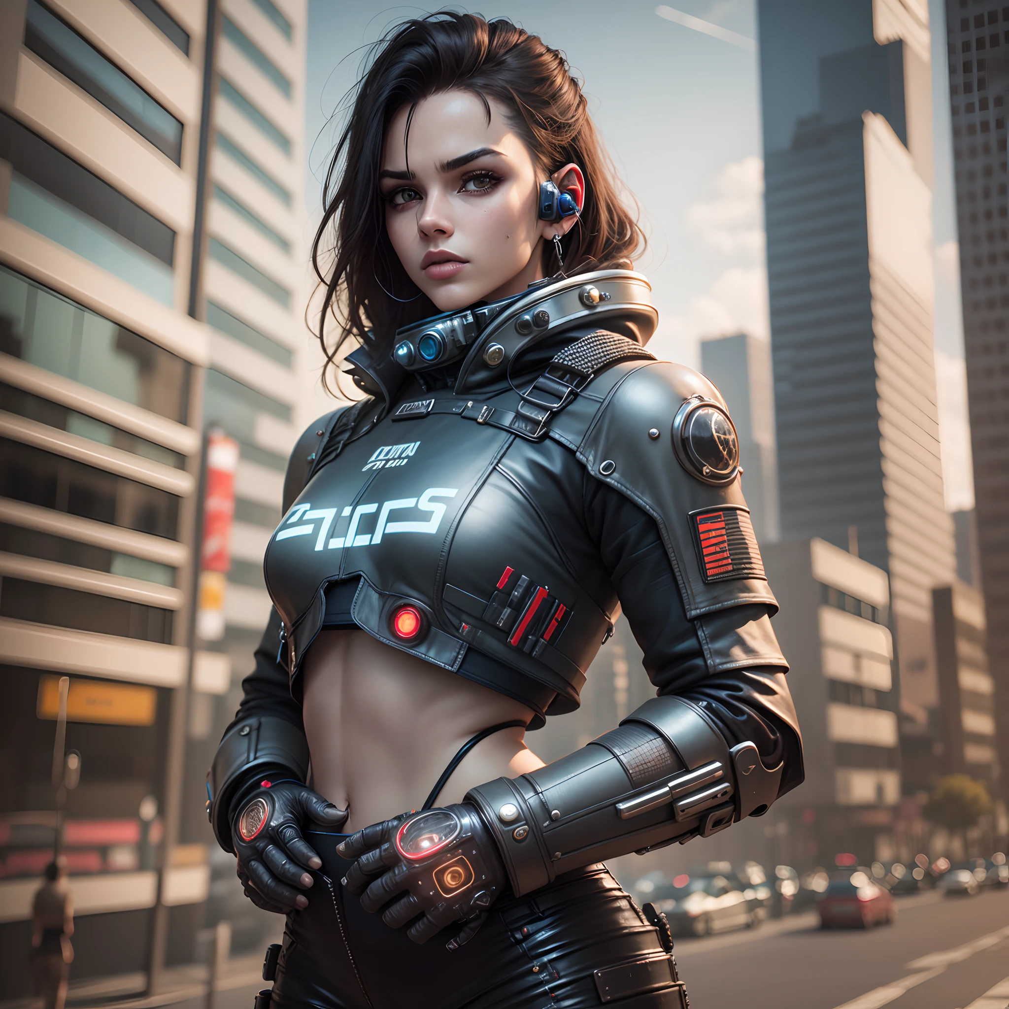 guerreiro espacial cyberpunk com roupa metalica prateada estilo 3d hiperealistic --auto --s2