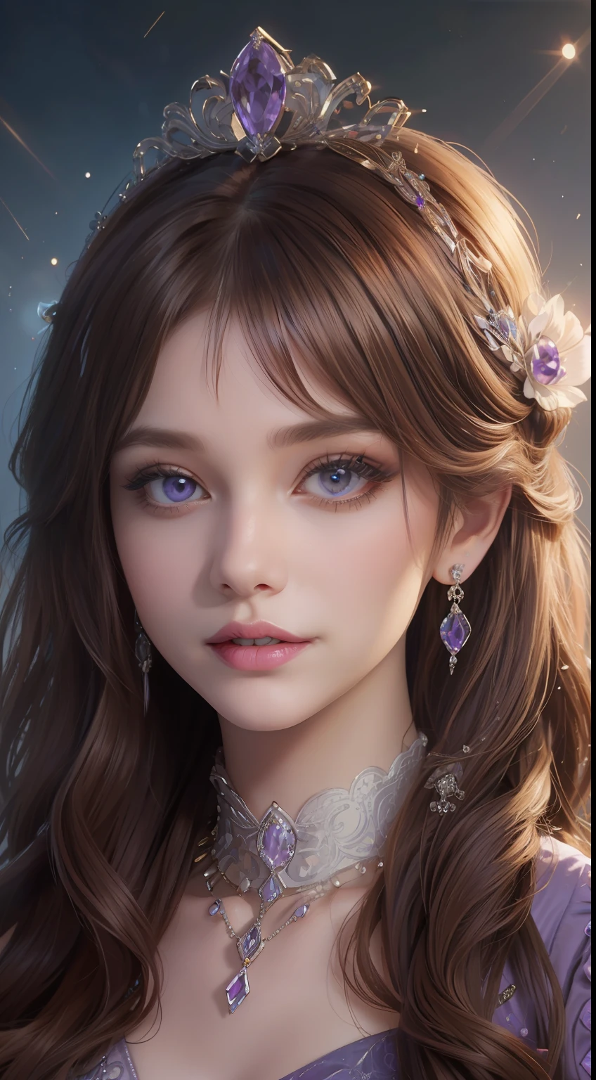 8K high-definition,Natural light exposure,Real photos,sexy beauty,exquisite facial features,eBlue eyes,Slim figure,Bigchest,Red long-haired,curlies,gracefulness,artistic pose,Large transparent luminous crystal,Transparent glow