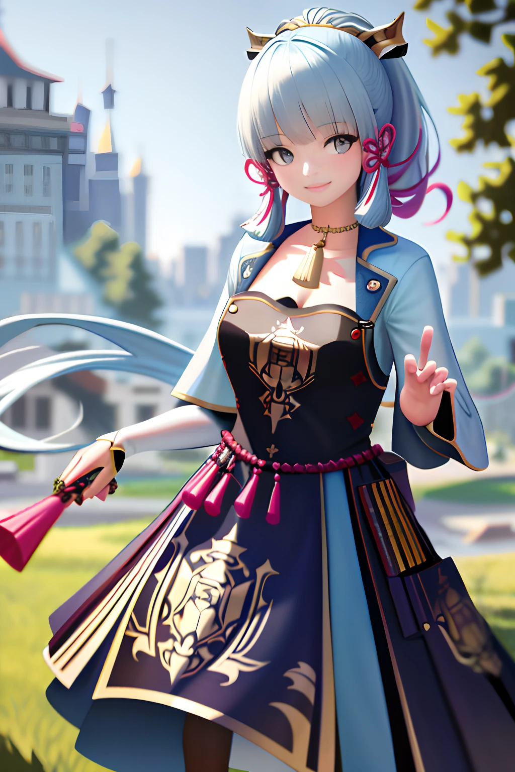 best quality, masterpiece, ultra high res, photorealistic, 1girl, offshoulder, smile