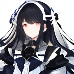 1girl,Gemini,half black and half white long hair,mysterious,black and white eyes,2d,exotic outfit,patterned,black and white combination outfit, cosmic background stars