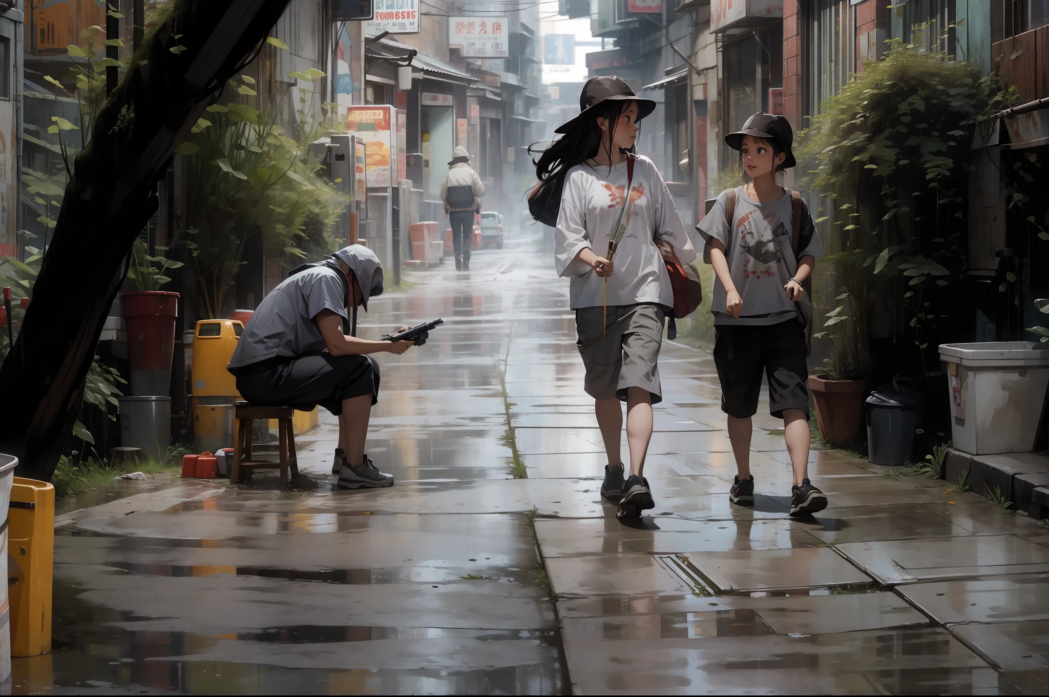 Alley after rain