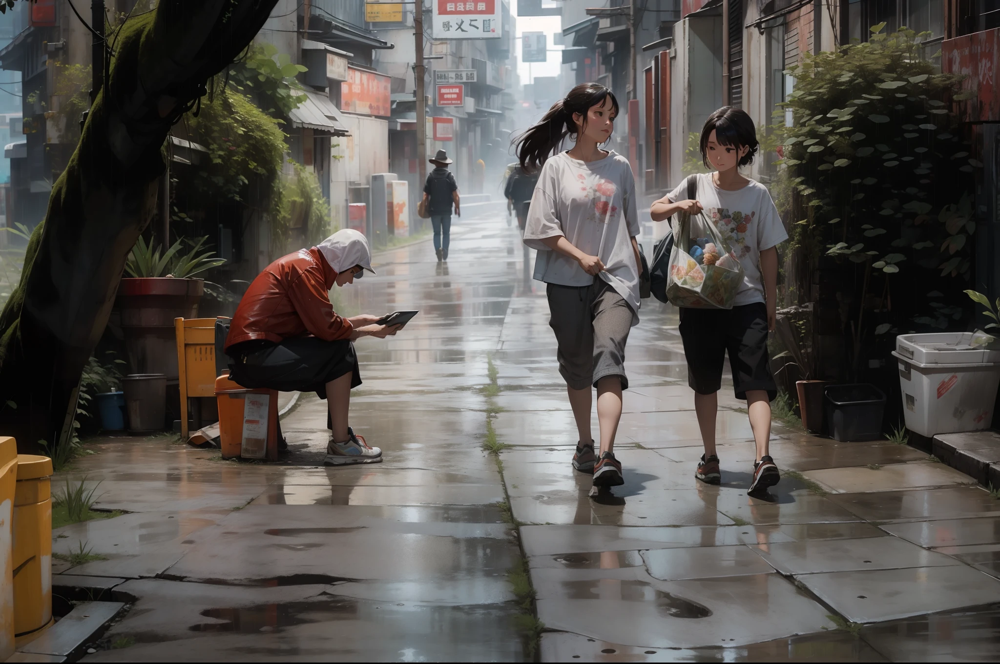 Alley after rain