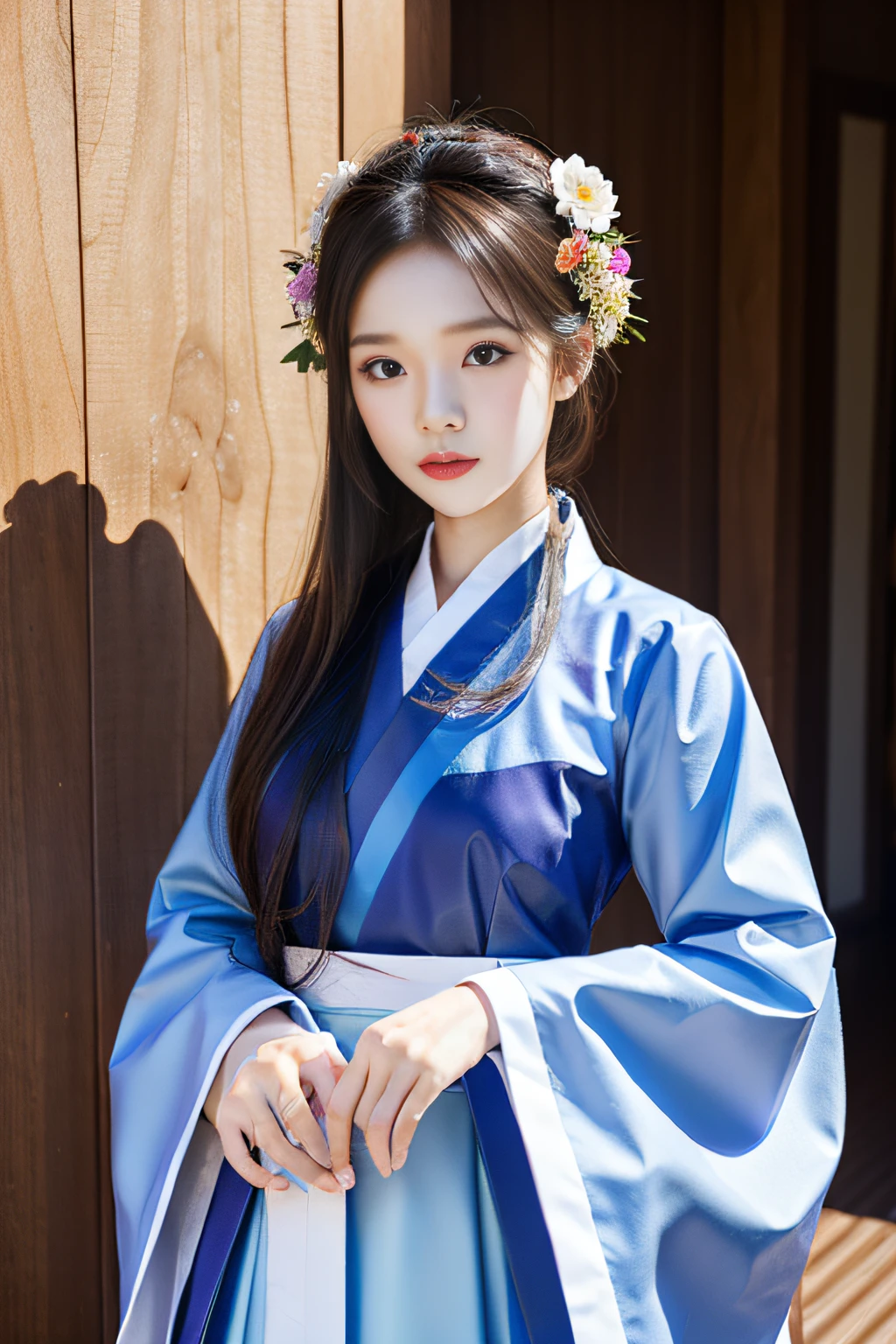 Flower Sea Girl Horse Face Skirt Horse Face Skirt Hanfu Wear fluent long skirts Wear gorgeous Hanfu Loose skirts Wear long skirts Looks good and beautiful