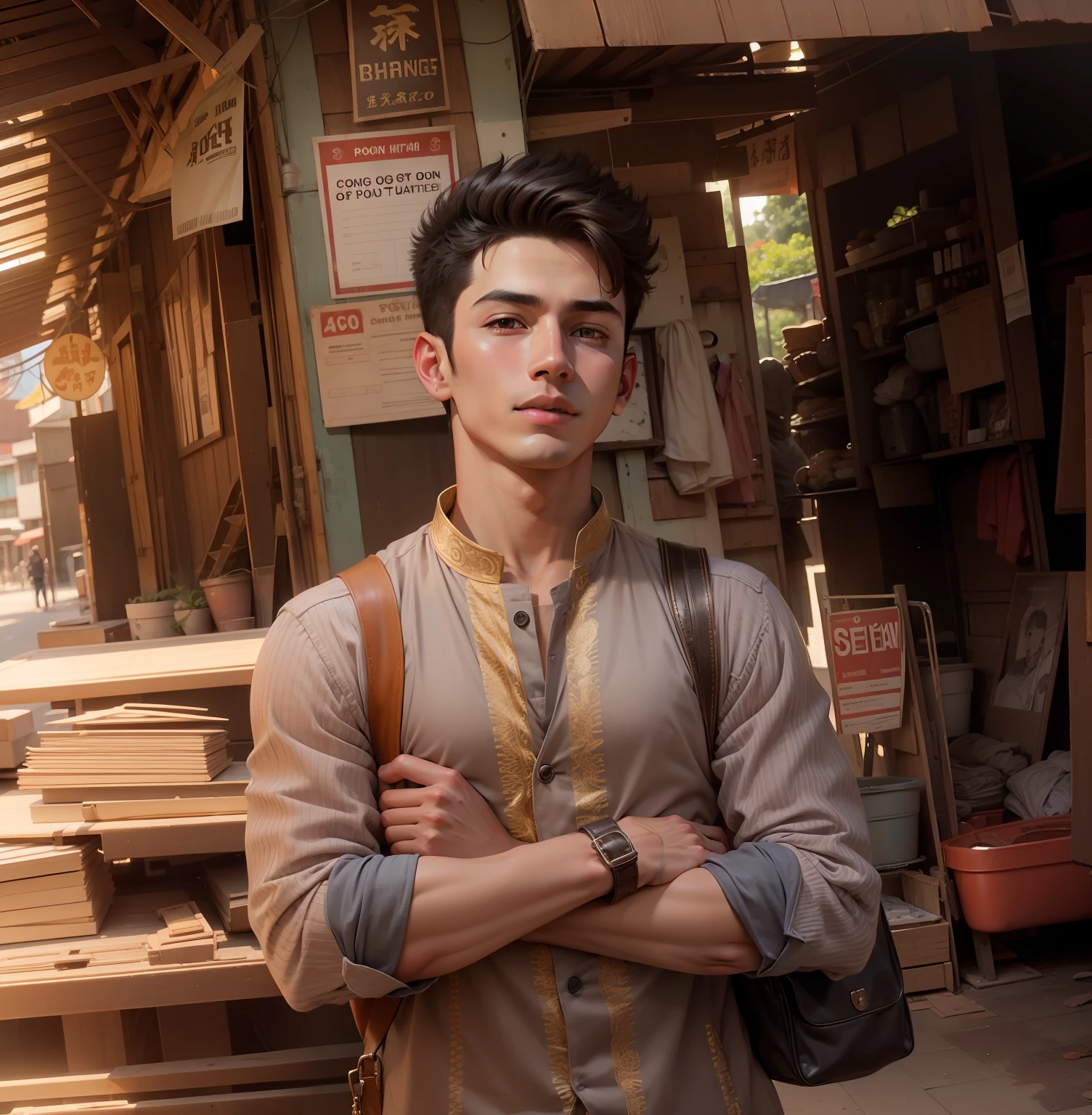 Chage background, make handsome boy