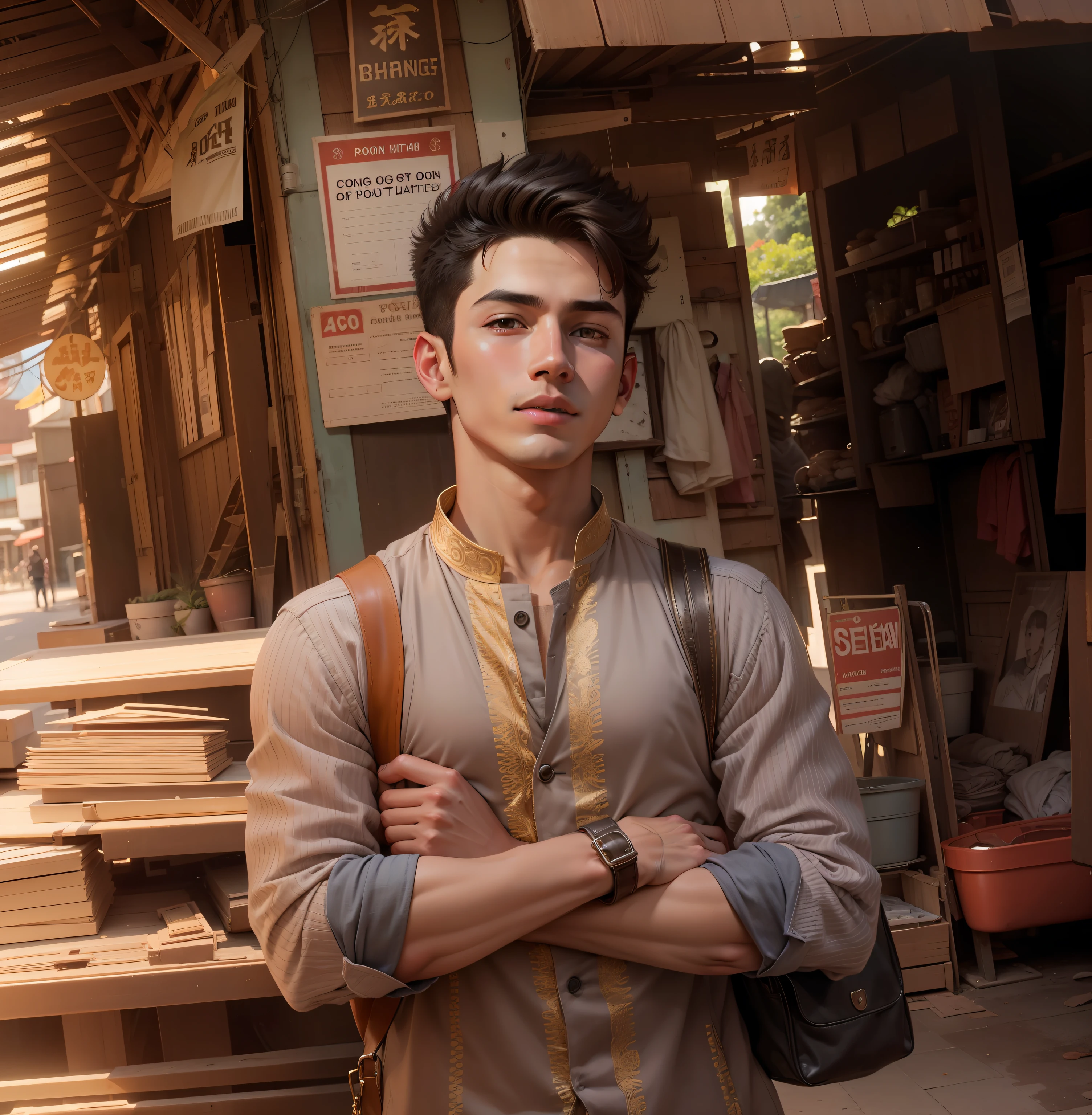 Chage background,  make handsome boy