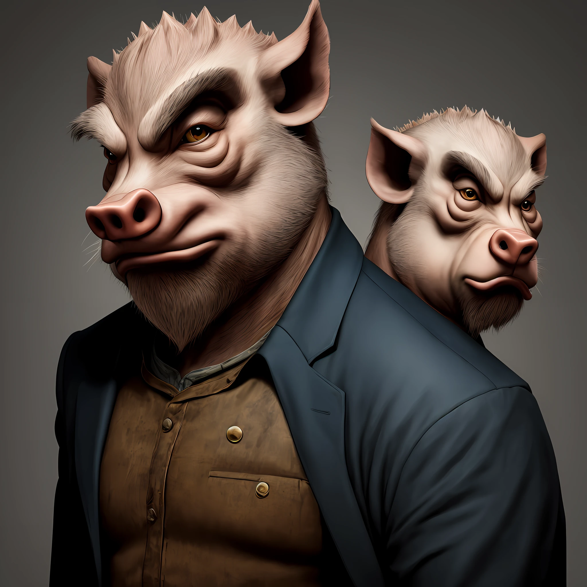 Hog-headed man