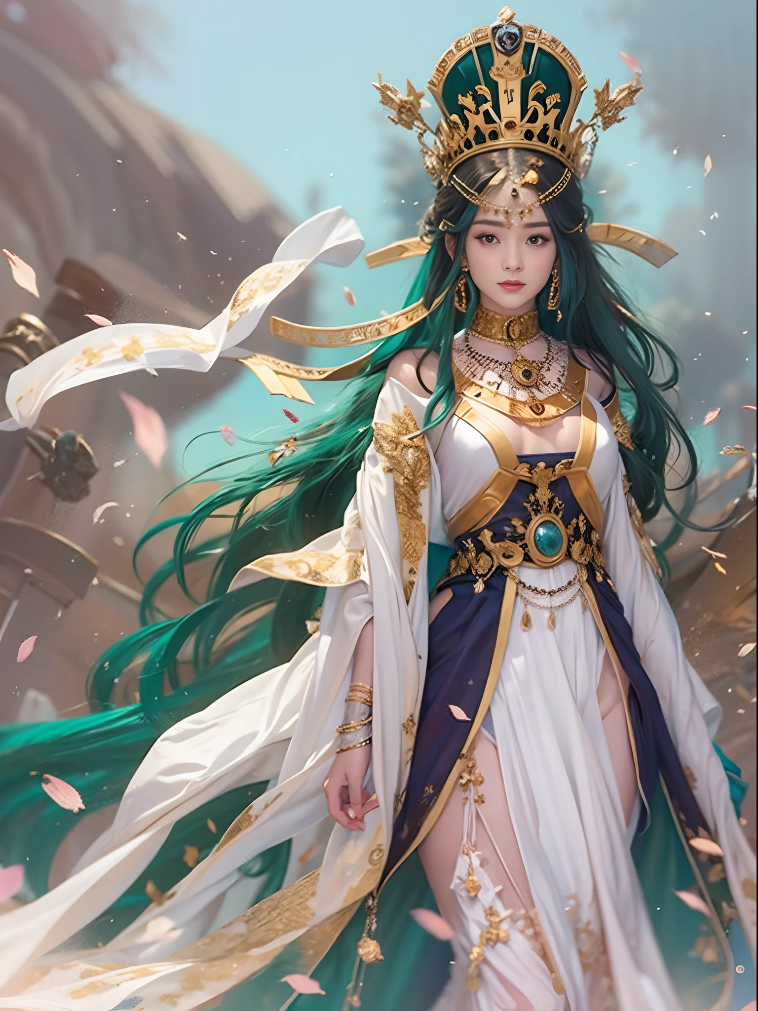 A queen，ancient wind